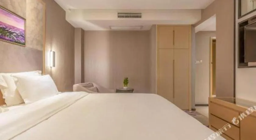 Bed in Lavande Hotel Qingdao North Station Siliu South Road