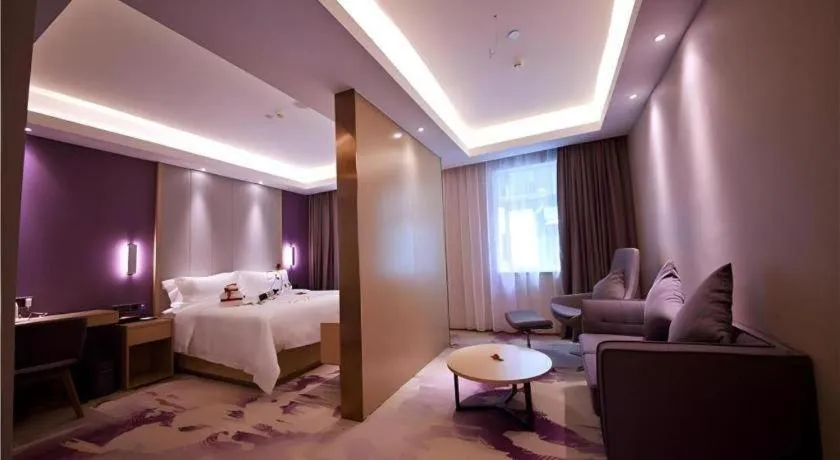 Bed in Lavande Hotel Qingdao North Station Siliu South Road