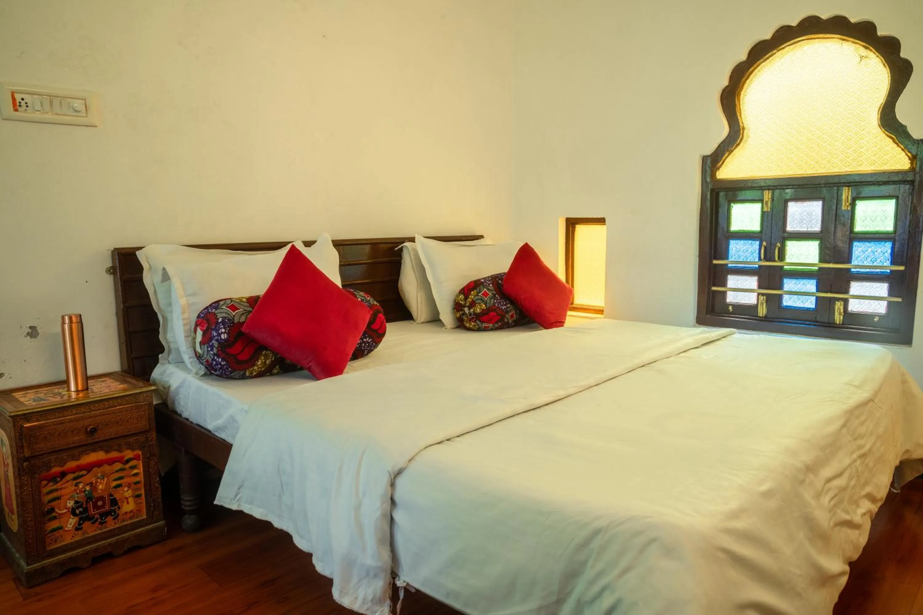 Bedroom, Bed in Dreamyard Udaipur