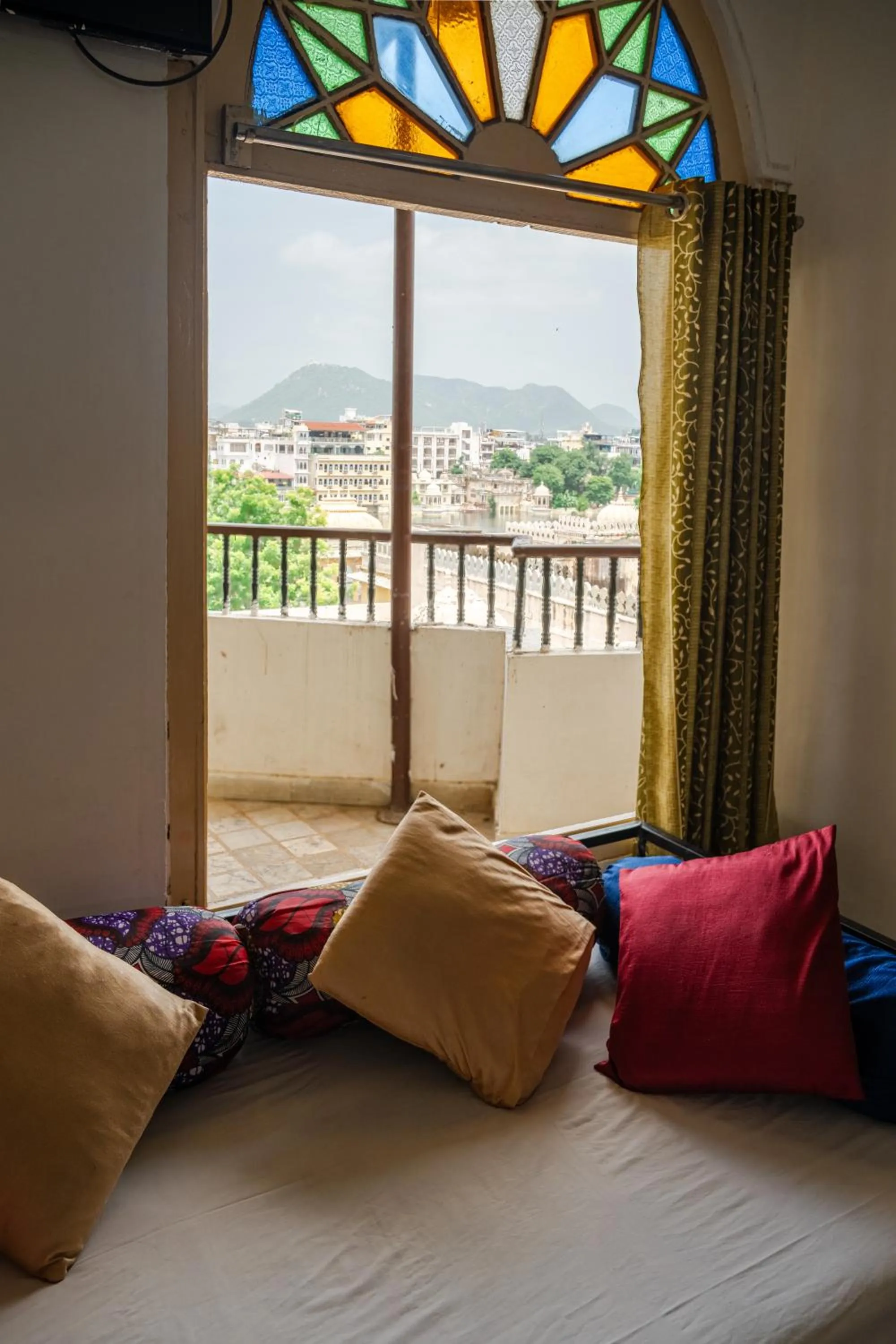 View (from property/room), Bed in Dreamyard Udaipur