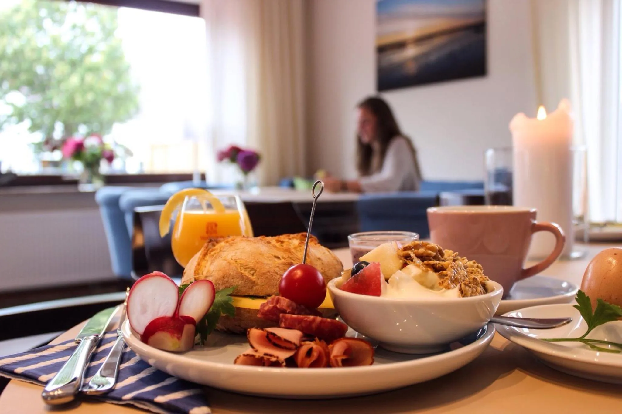 Food and drinks in Hotel Jess am Meer