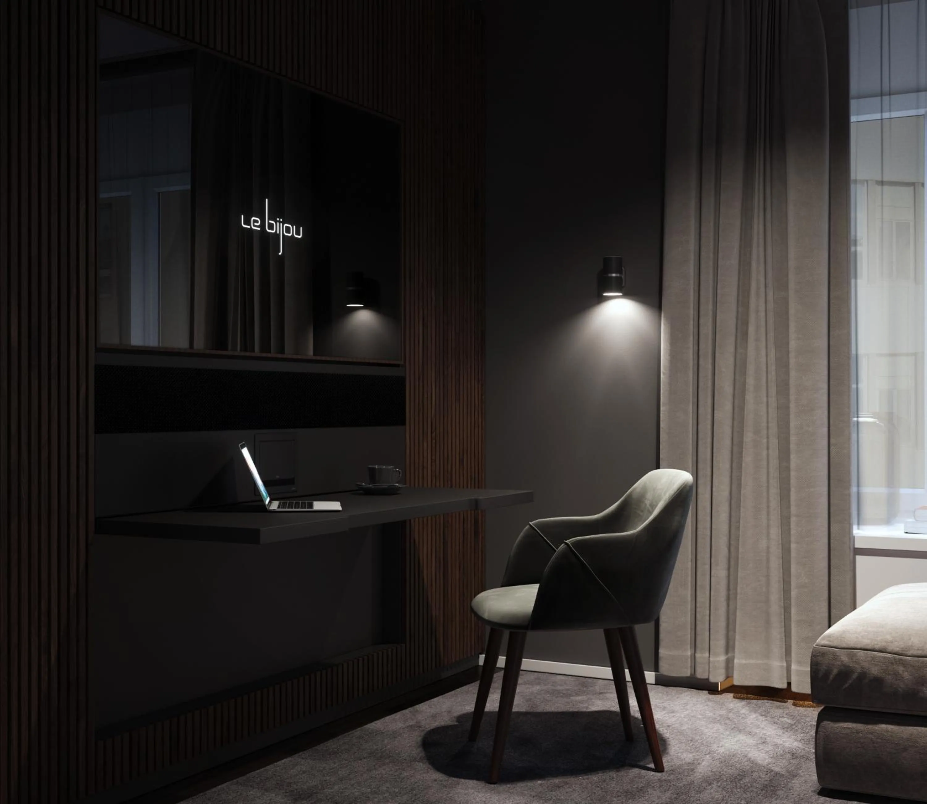 Living room in Le Bijou Lintheschergasse / Zurich HB