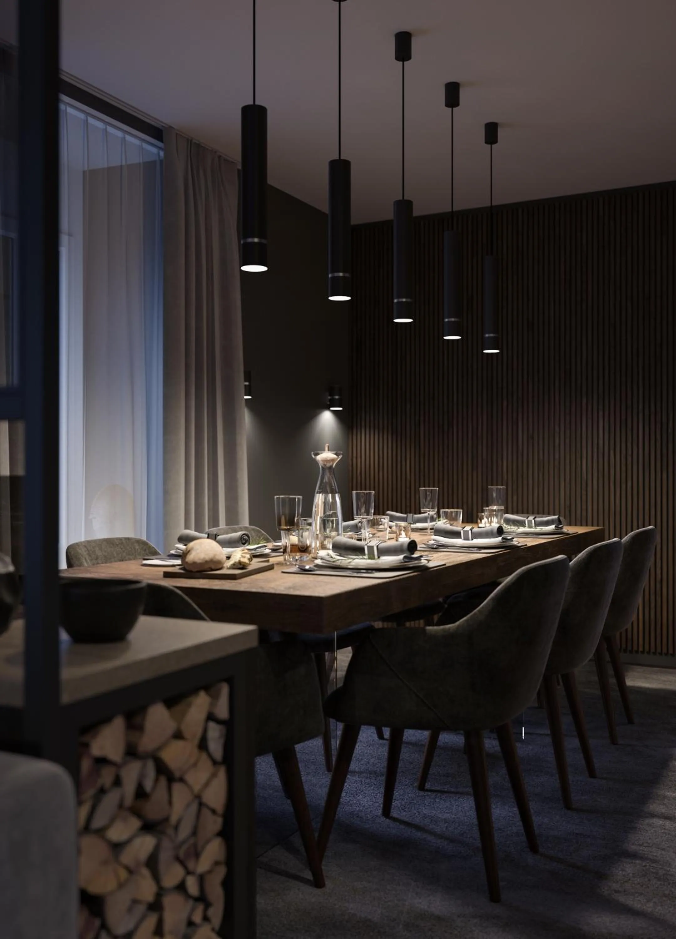 Dining area in Le Bijou Lintheschergasse / Zurich HB