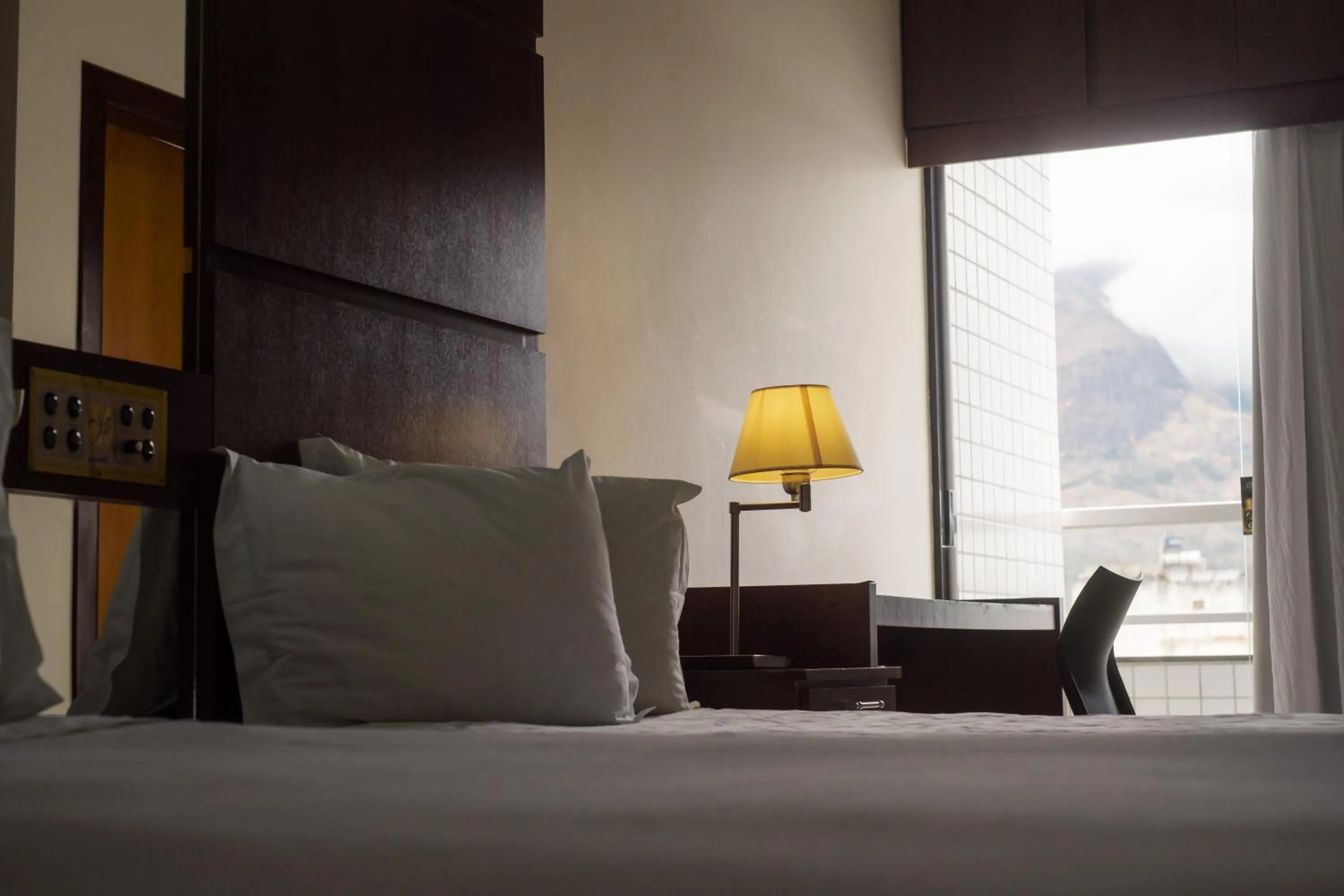 View (from property/room), Bed in Ibituruna Center Hotel