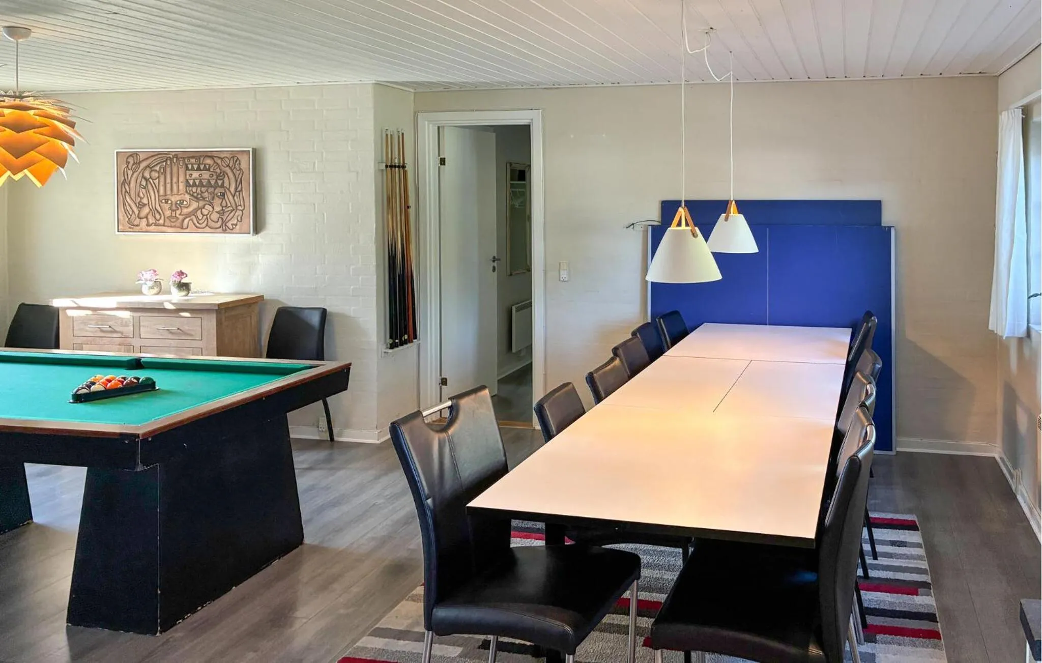 Living room in Lovely Home In Væggerløse With Sauna