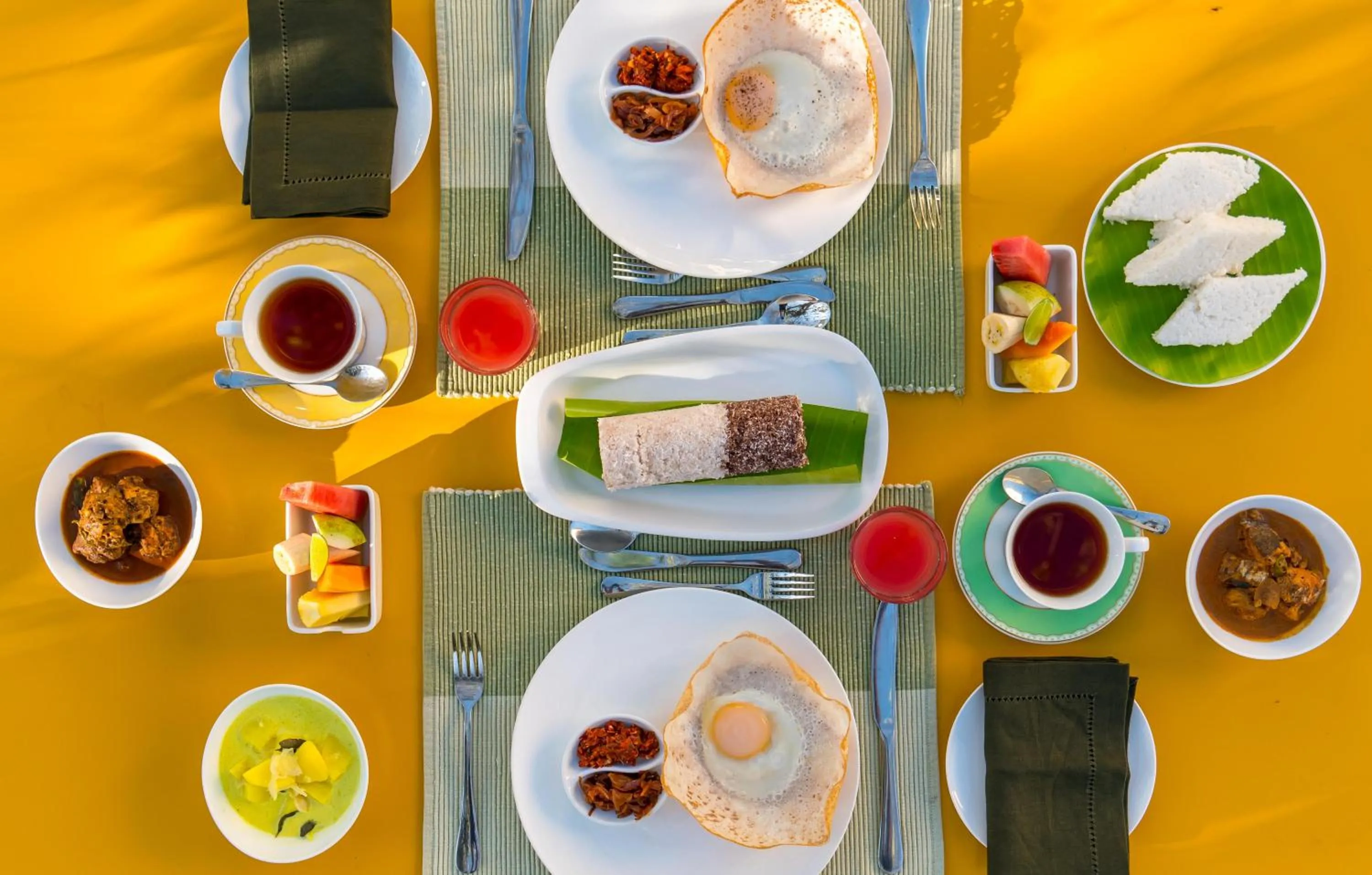 Breakfast in Xavier's Cottage