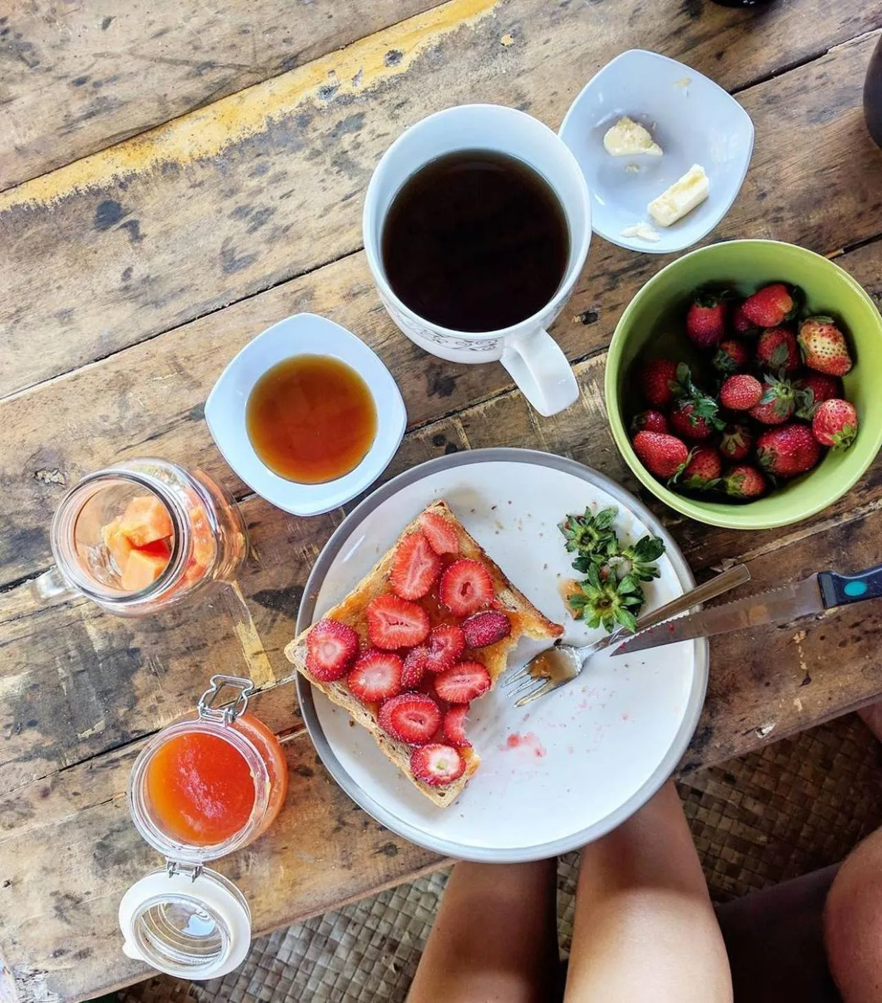 Food close-up in Les Rizieres Lombok - Tetebatu