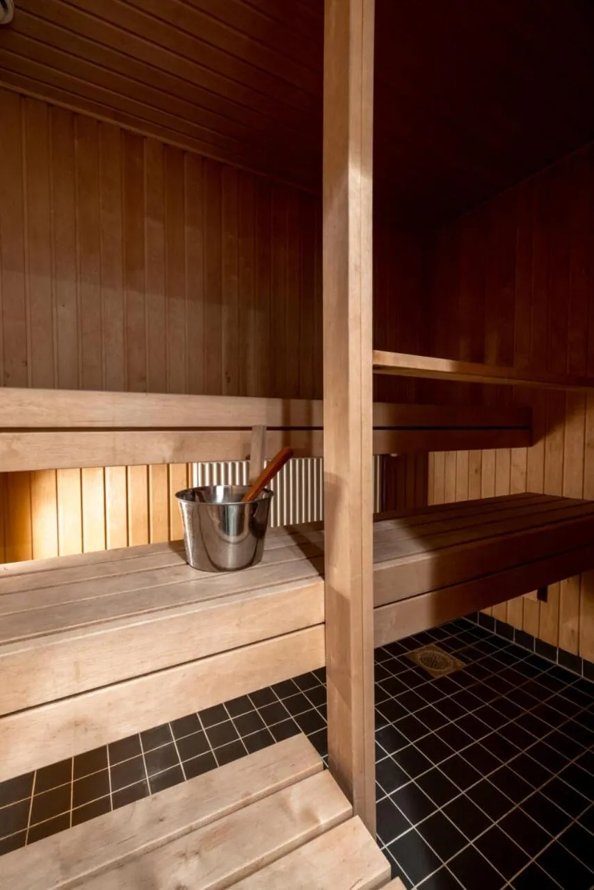 Sauna in 2ndhomes Loft Apartment with Spa & Balcony by the White Church