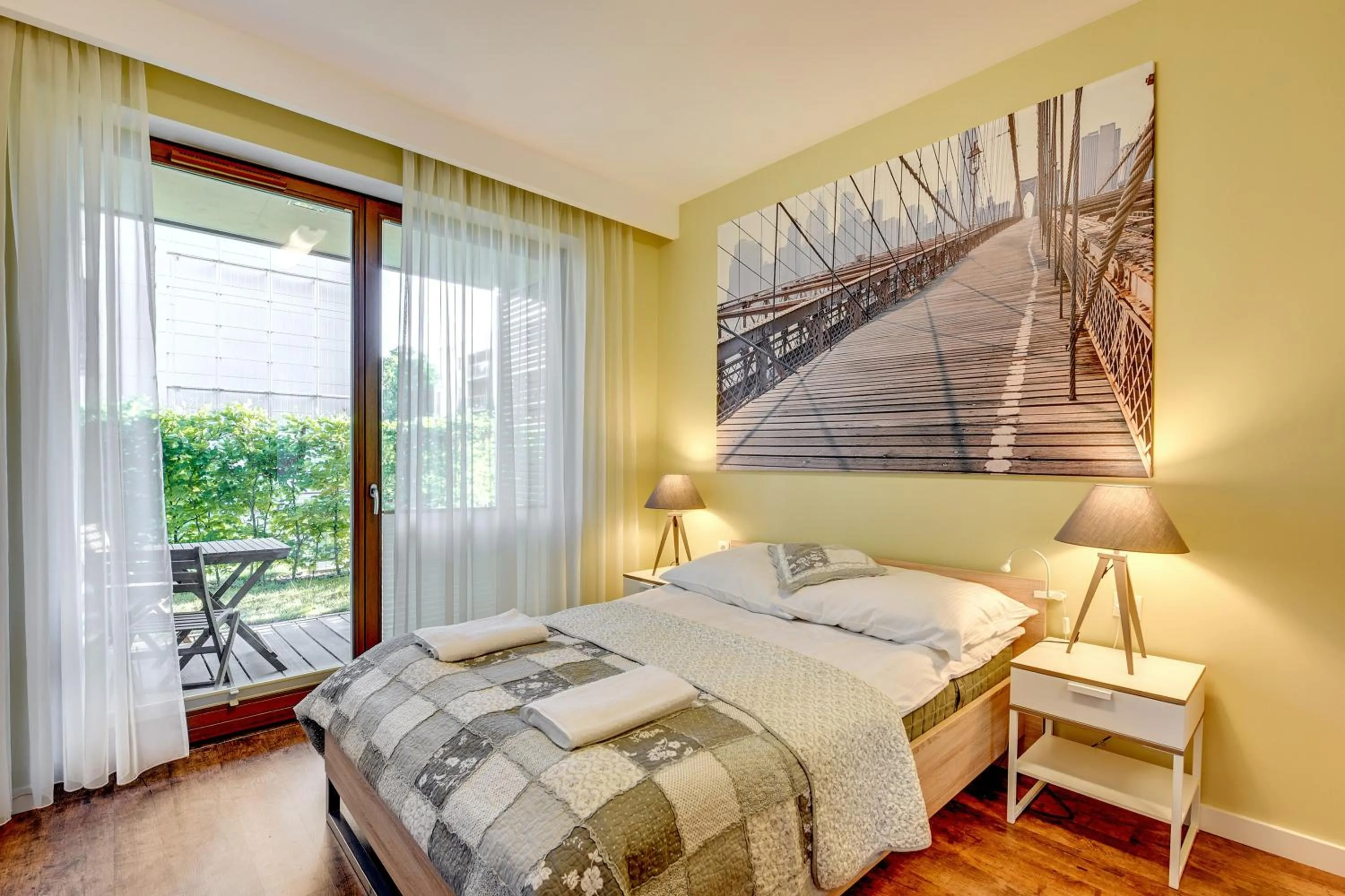 Bedroom, Bed in Apartament La Vita Nadmorski