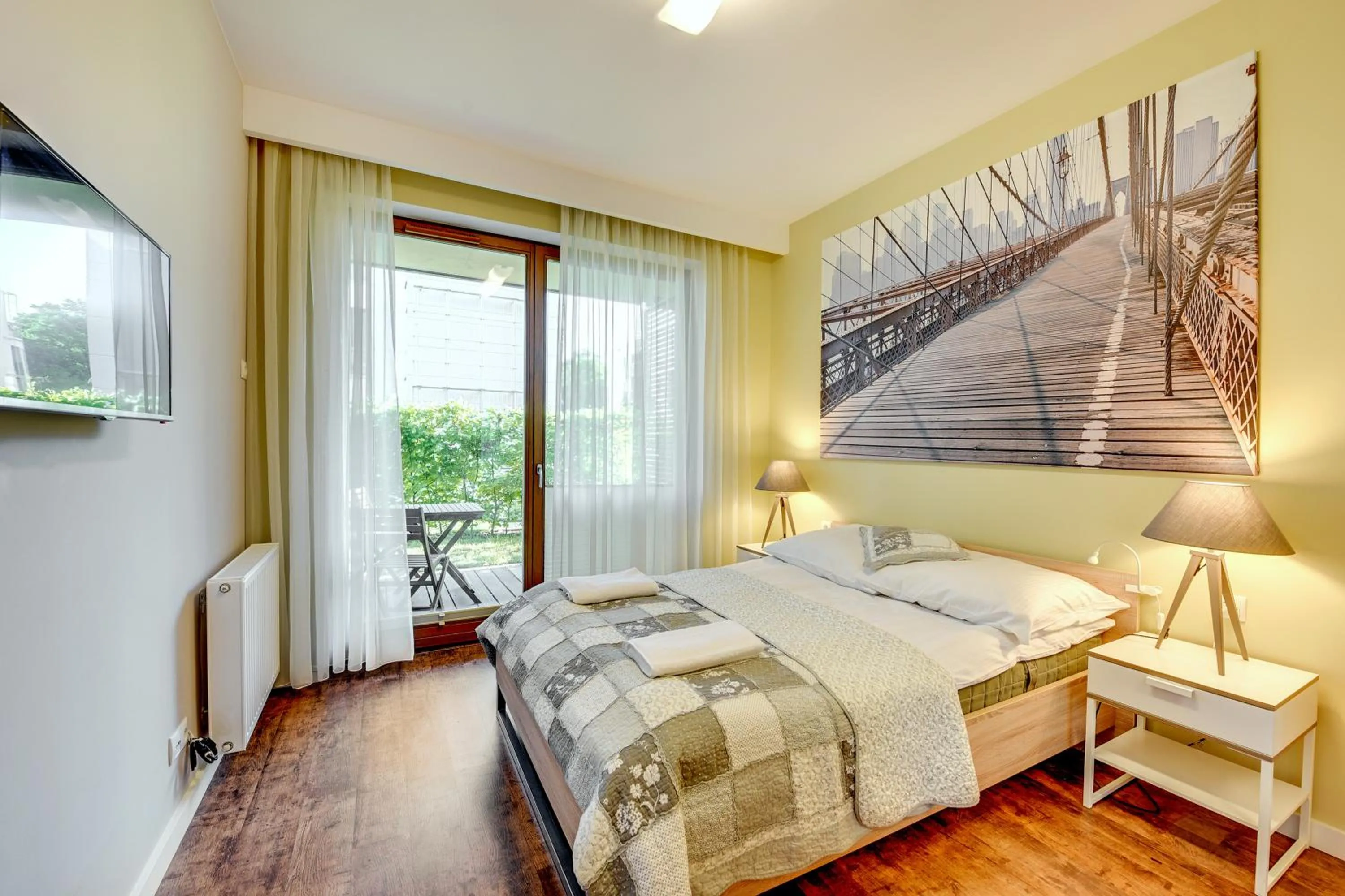 Bedroom, Bed in Apartament La Vita Nadmorski