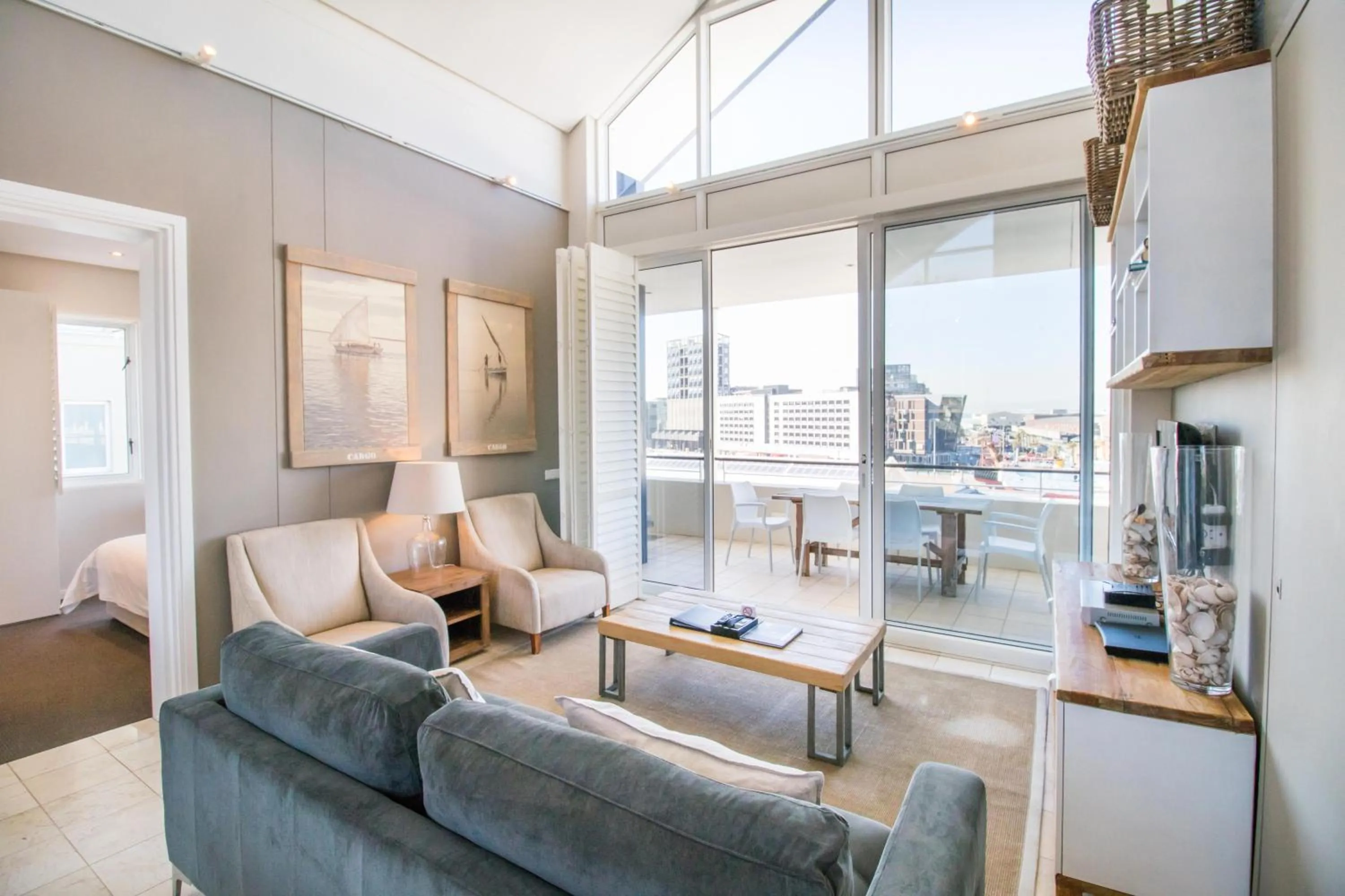 Seating area in Waterfront Village