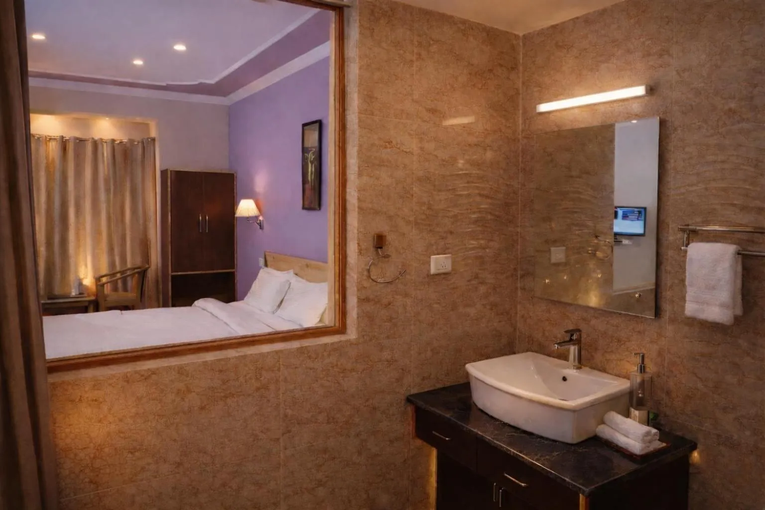 Bathroom, Bed in Royal Holiday Ladakh