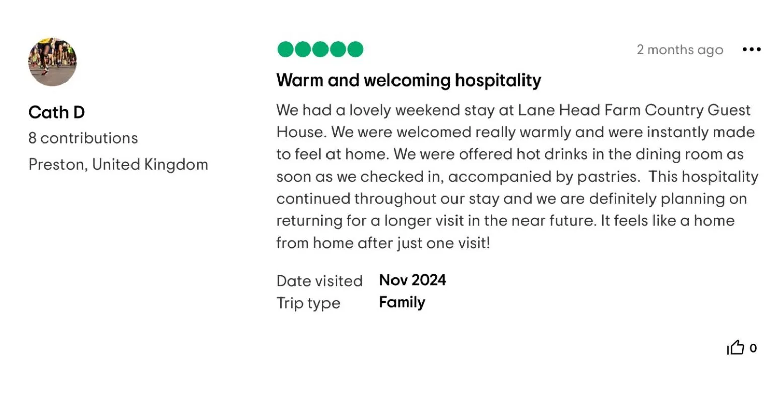 View (from property/room) in Lane Head Farm Country Guest House