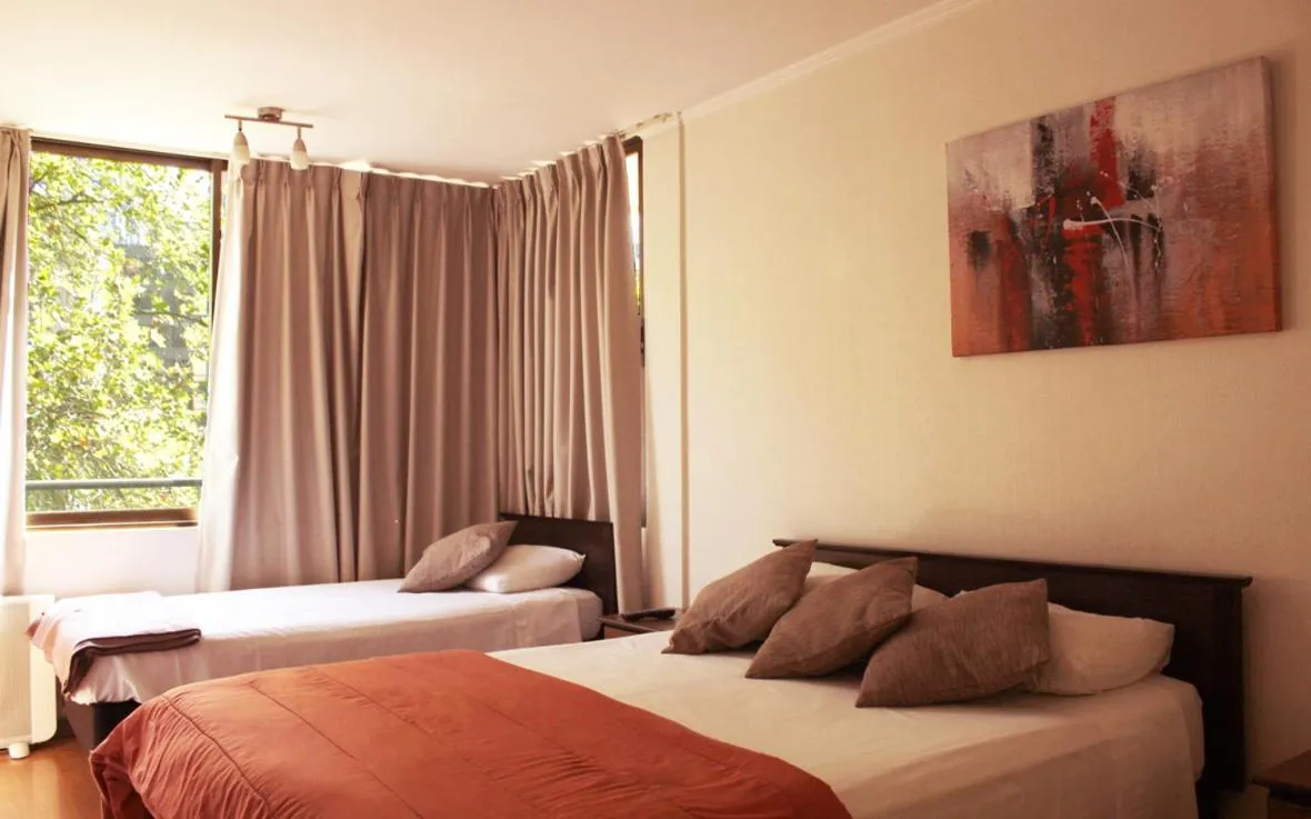 Bedroom, Bed in Apartamentos Costanera Centre