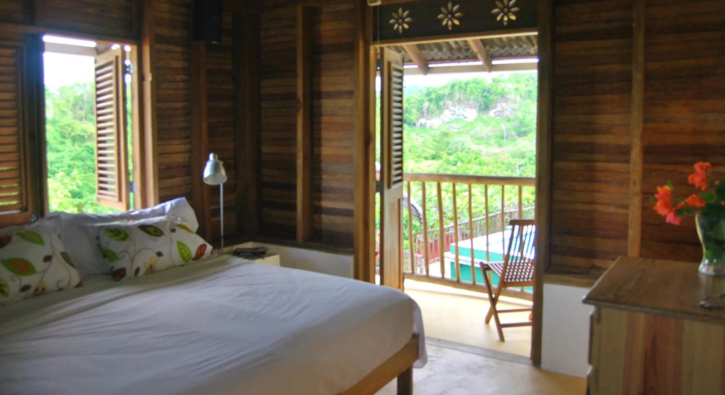 Bed in Clave Verde Ecolodge