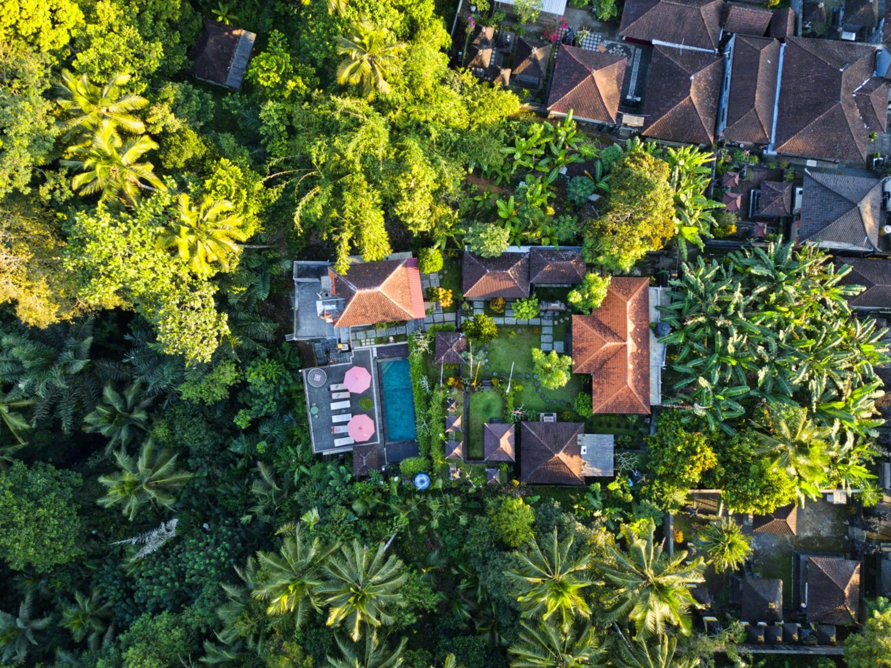 Bird's eye view in Astana Swaha Villa