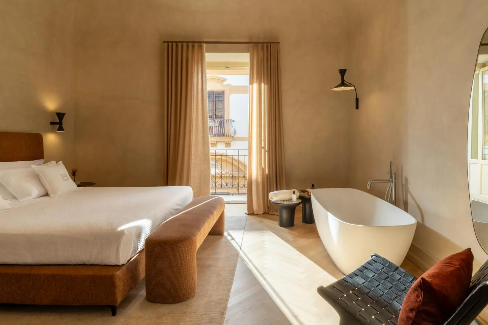 Bedroom, Bed in Palazzo Balsamo Boutique Hotel