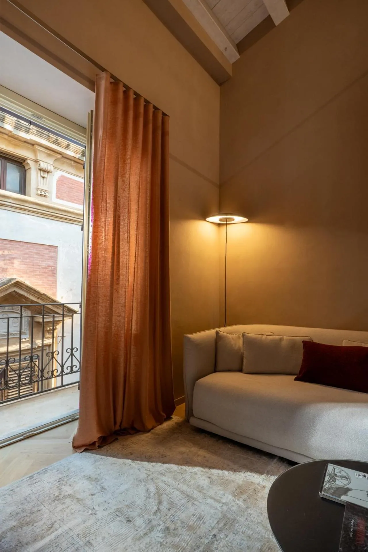 View (from property/room), Bed in Palazzo Balsamo Boutique Hotel