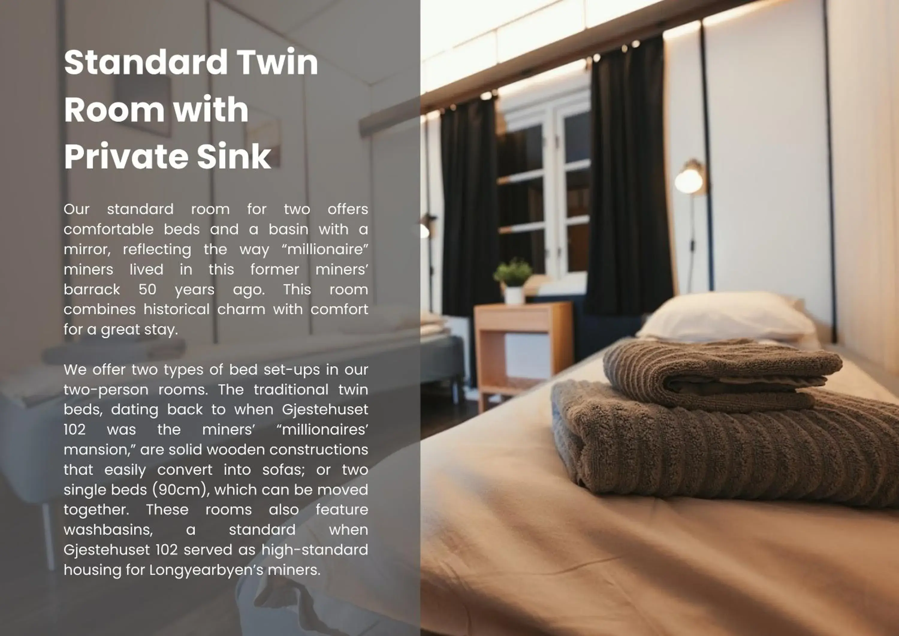 Standard Twin Room with Private Sink in Gjestehuset 102 - your home away from home! Standard Twin Room with Private Sink in Gjestehuset 102 - your home away from home!