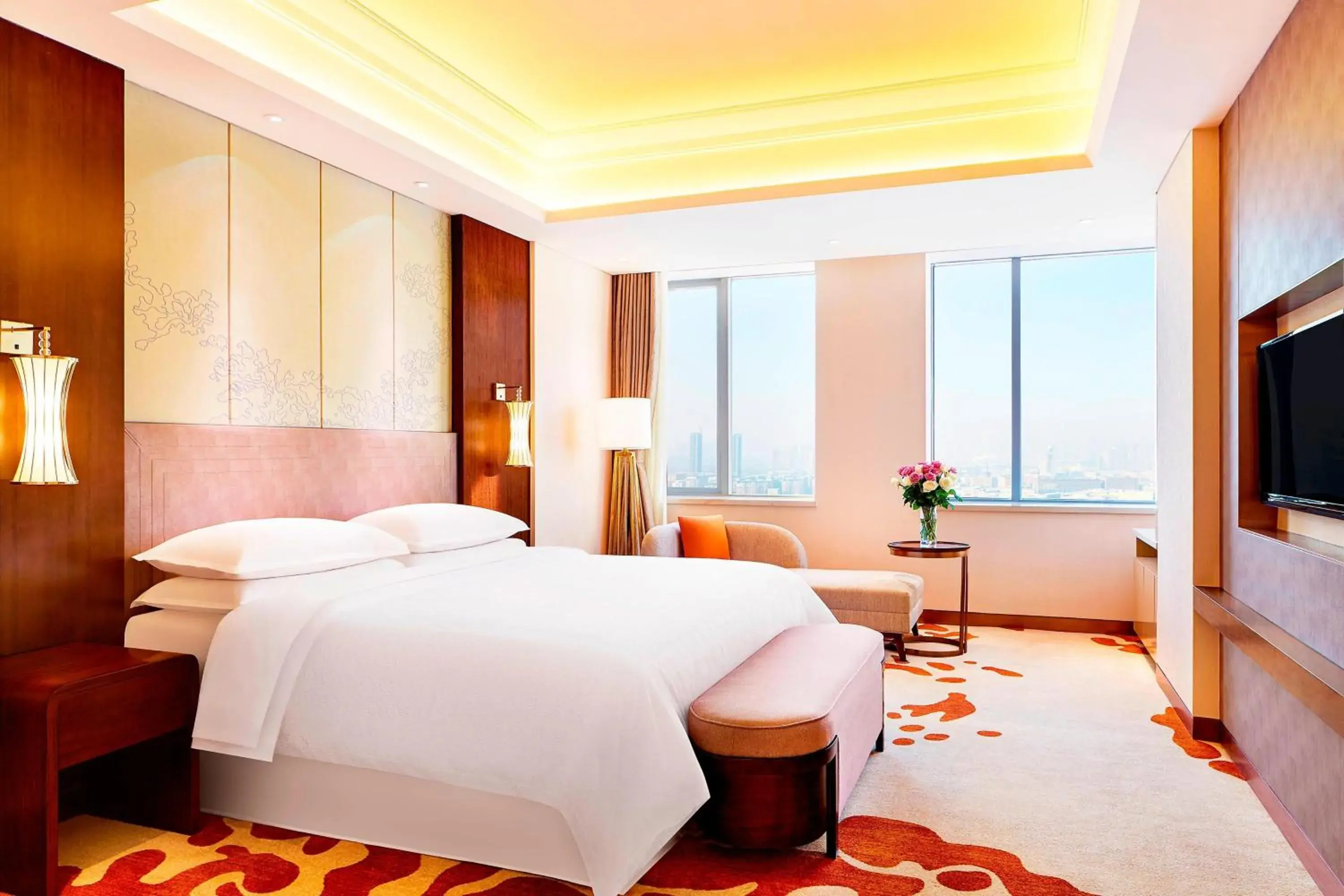 Club lounge access, 1 Bedroom Suite, 1 King, City View view in Sheraton Harbin Xiangfang Hotel Club lounge access, 1 Bedroom Suite, 1 King, City View view in Sheraton Harbin Xiangfang Hotel