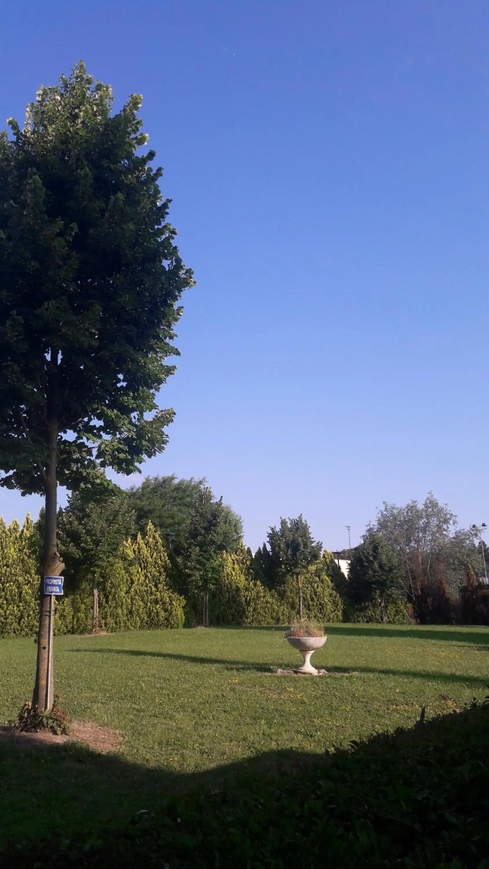 Garden view in Hotel Parigi
