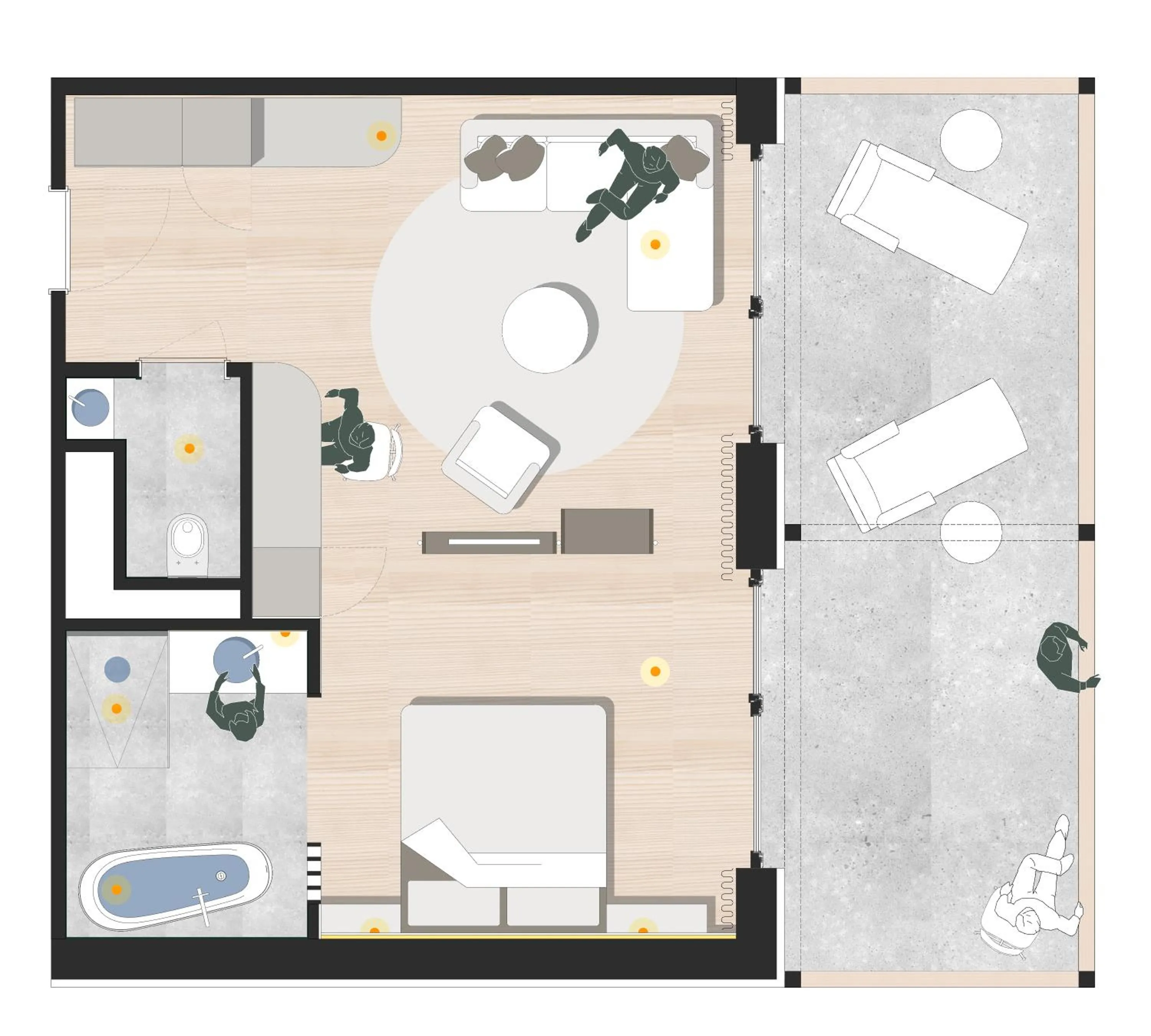 Floor plan in Belsers Hotel