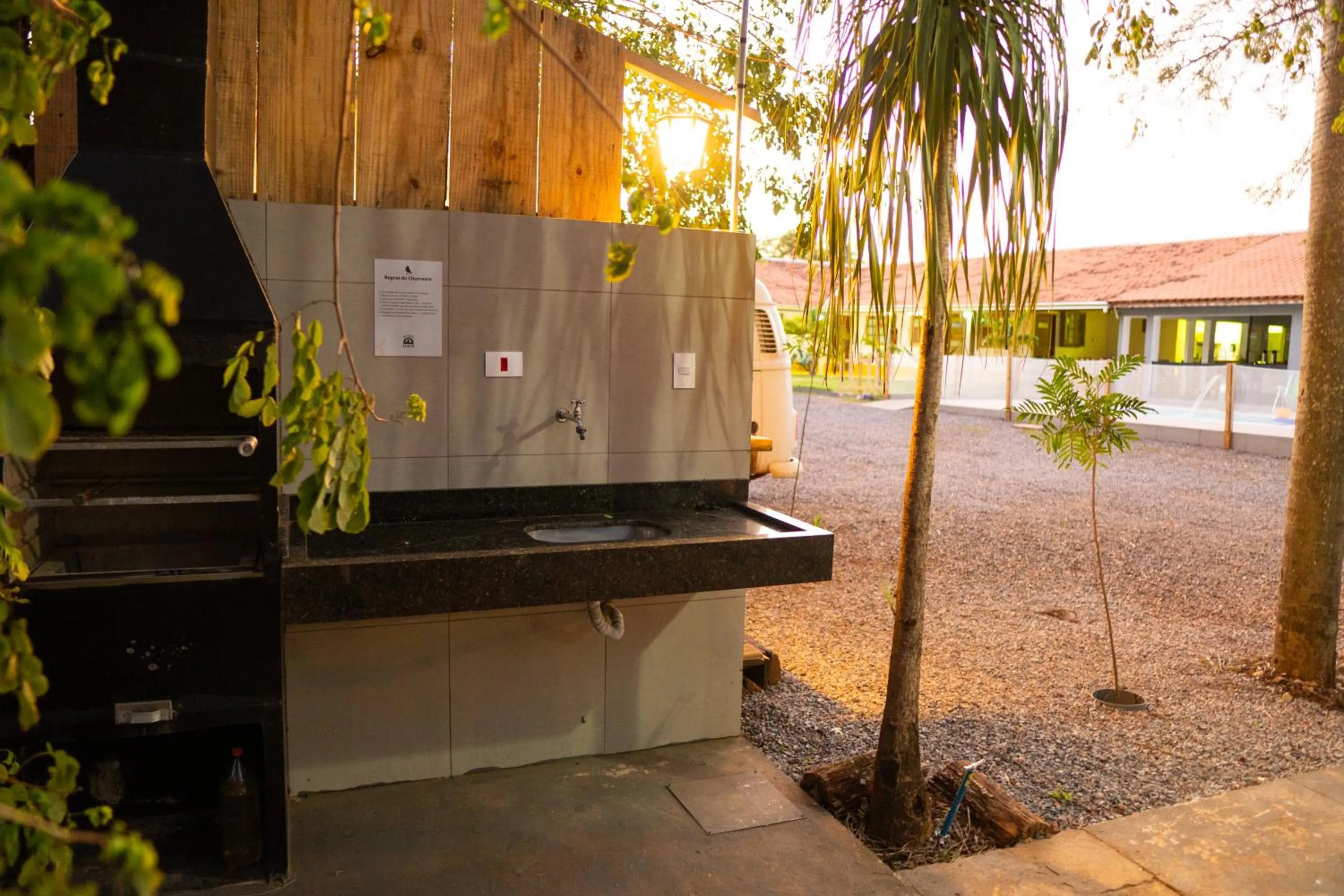 BBQ facilities in Pousada Aracuã