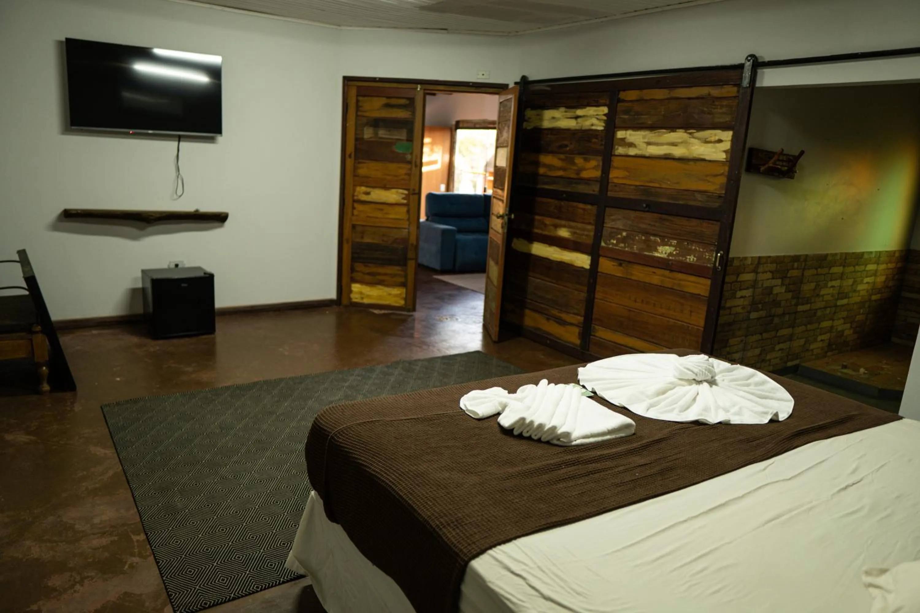 Bed in Pousada Aracuã