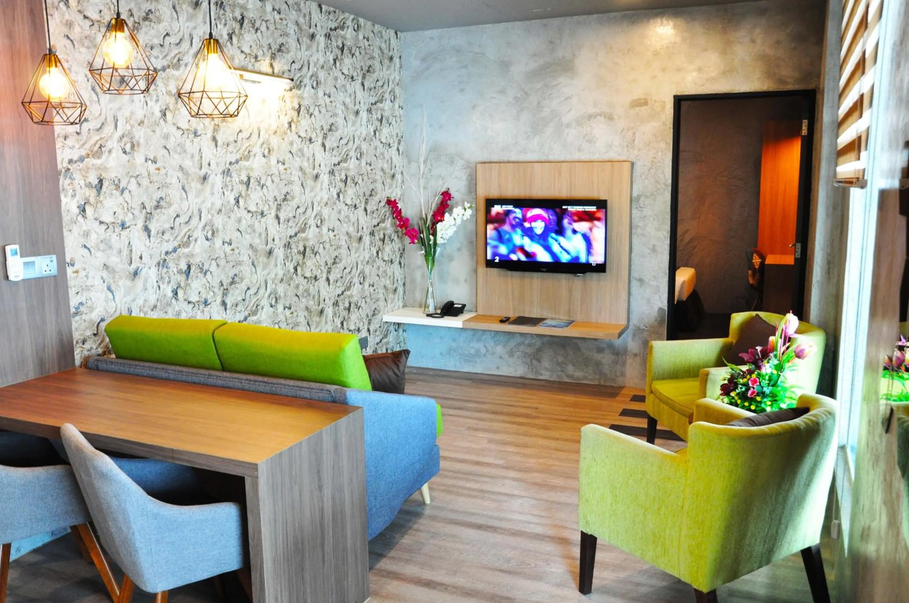 Living room in Valya Hotel, Ipoh
