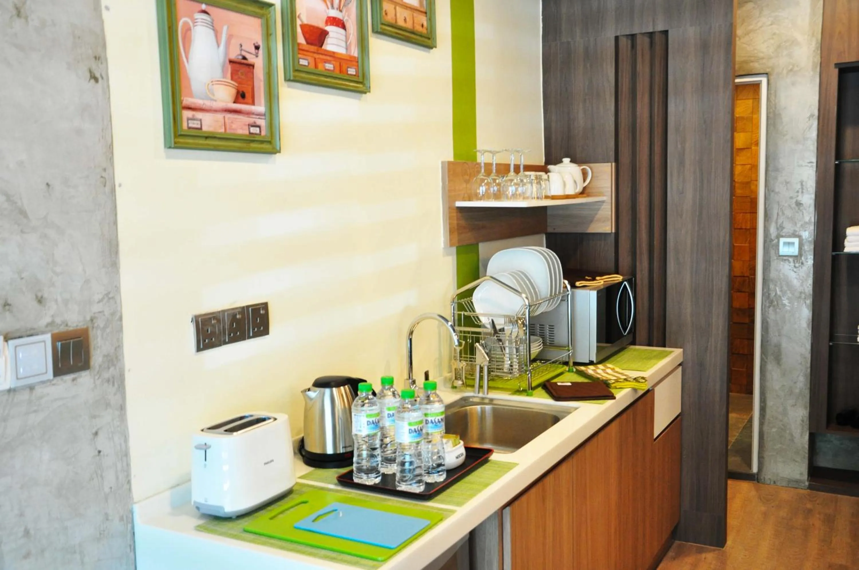 Kitchen or kitchenette in Valya Hotel, Ipoh