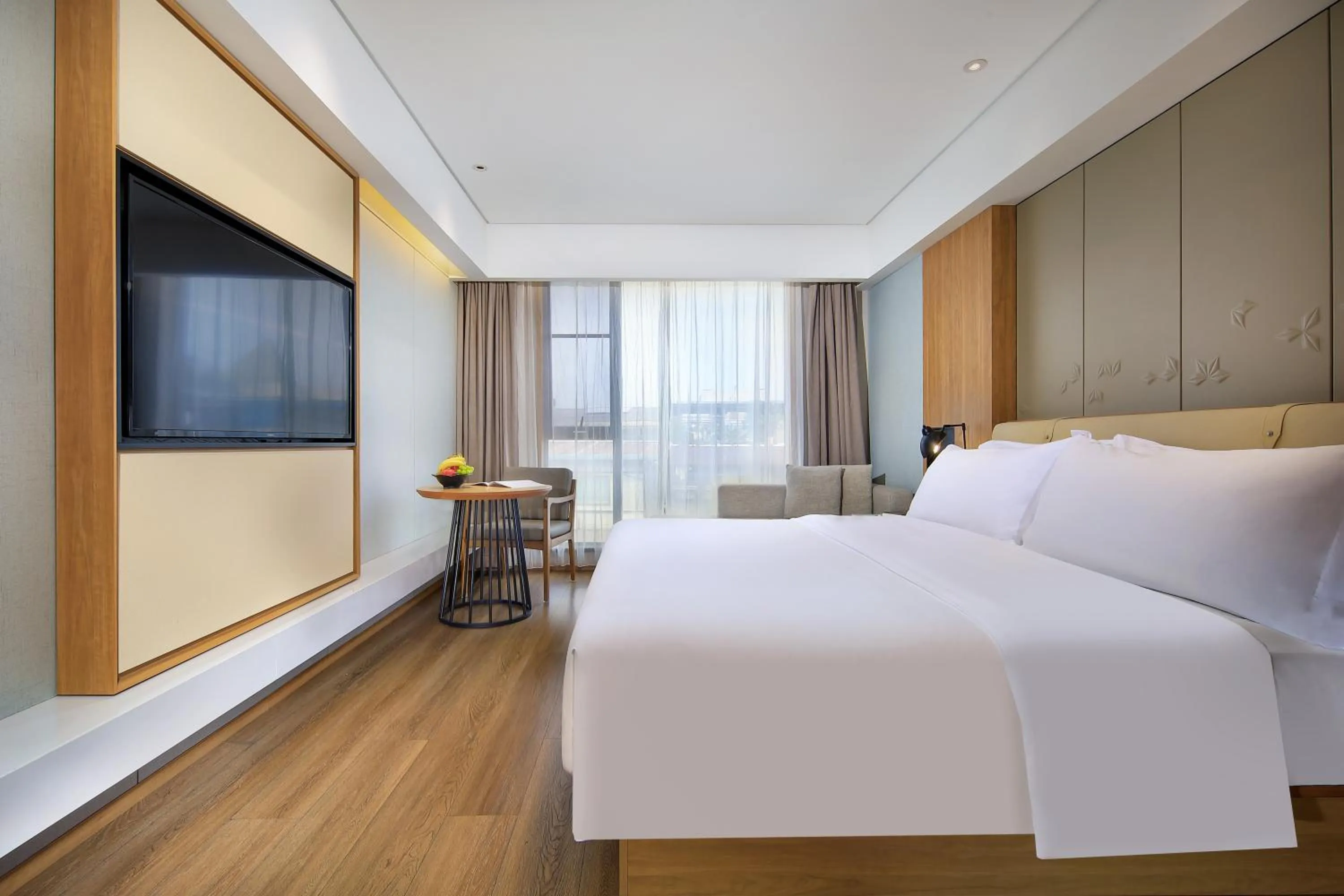 Bed in Venus Royal Hotel Guilin Elephant Trunk Hill Two Rivers and Four Lakes Branch