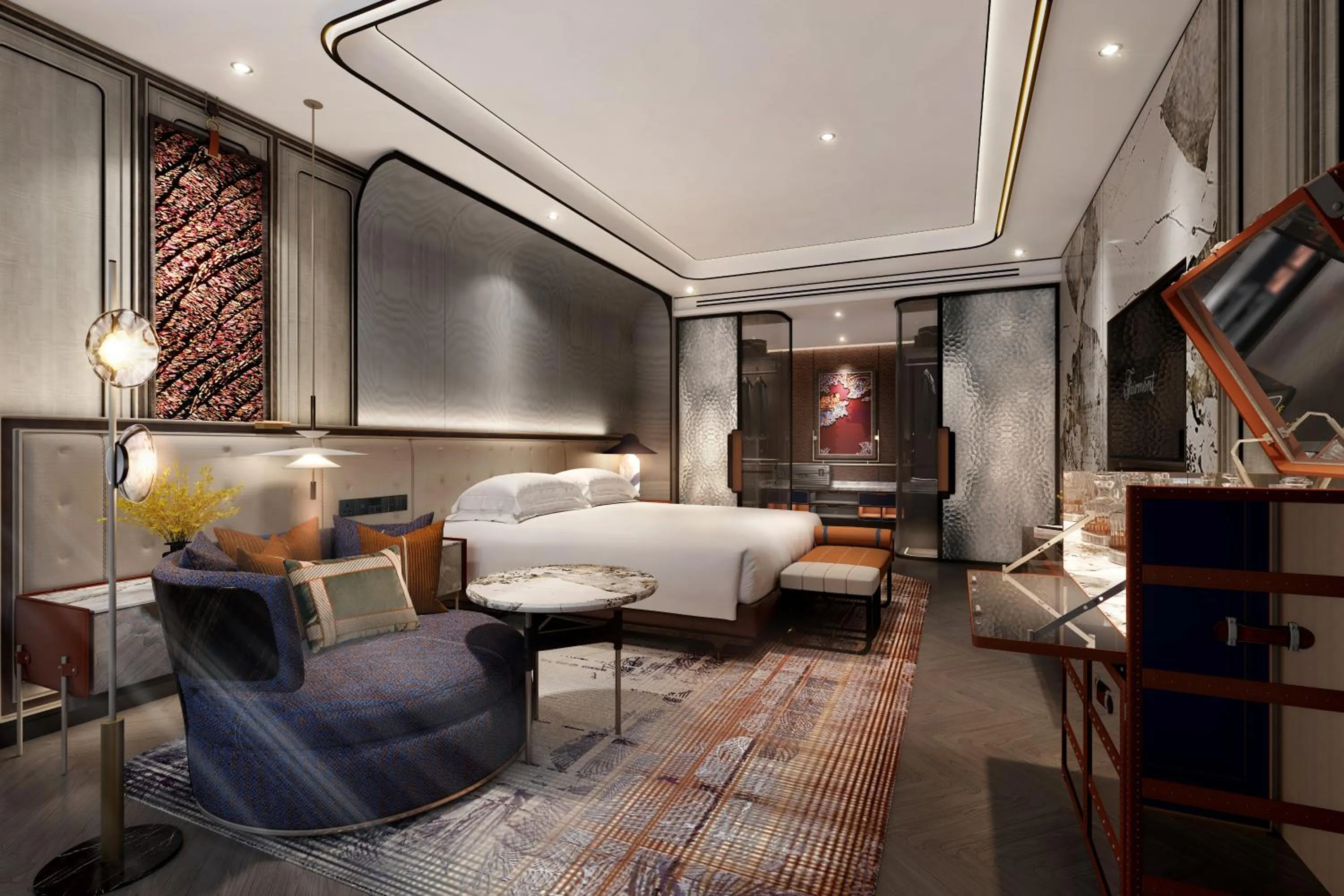 Bedroom, Bed in Fairmont Hanoi