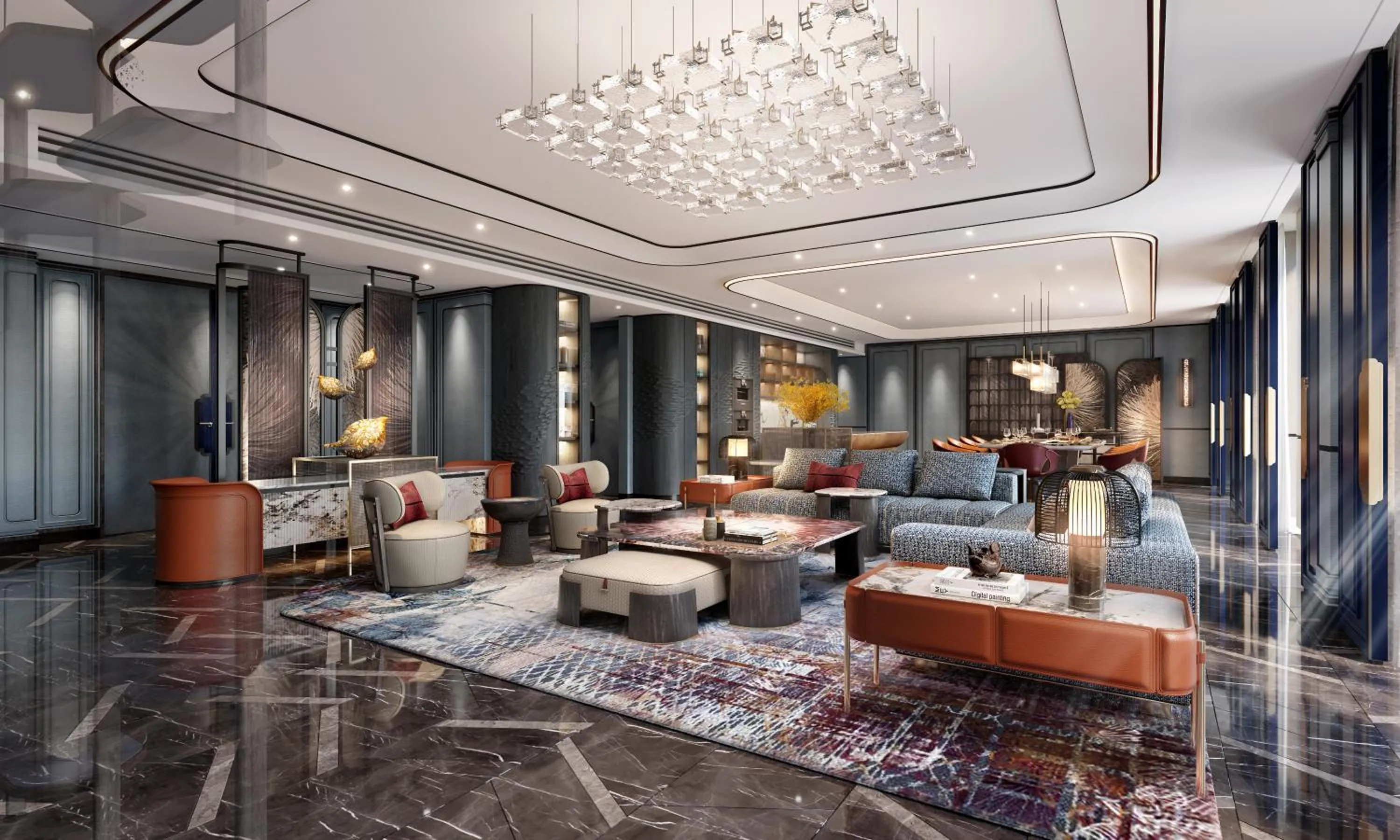 Living room in Fairmont Hanoi