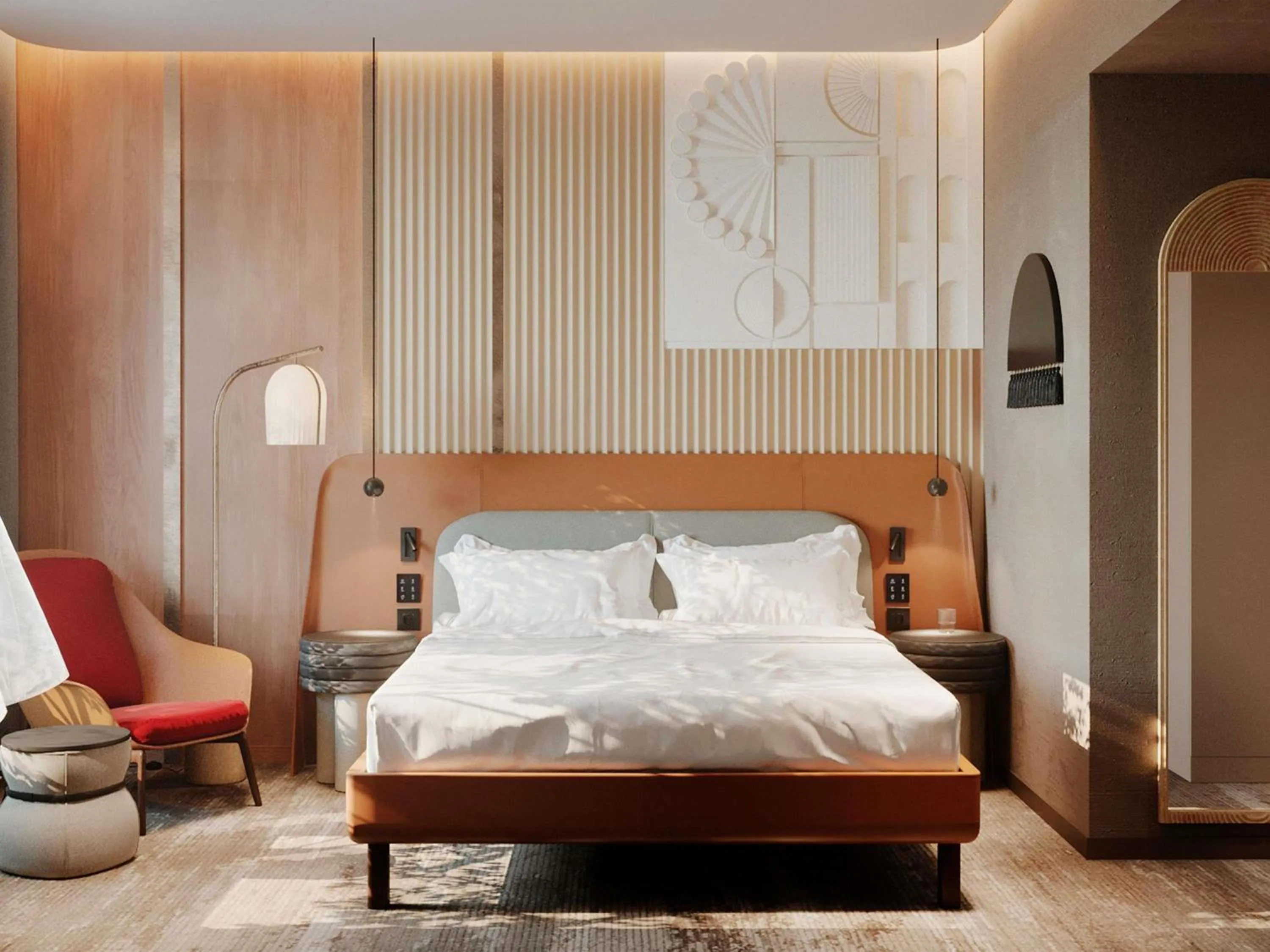 Bedroom, Bed in Mövenpick Yerevan