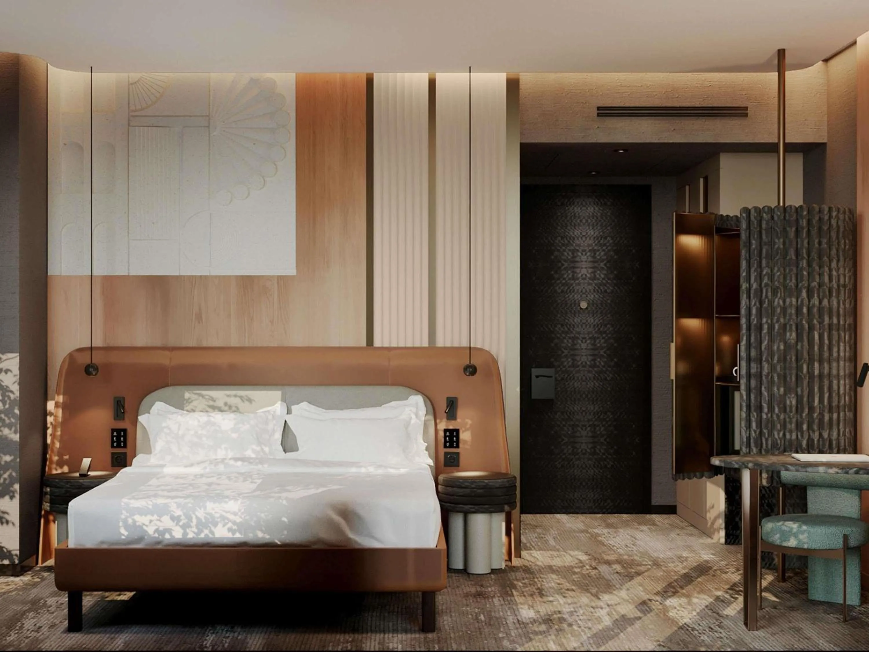 Bedroom, Bed in Mövenpick Yerevan