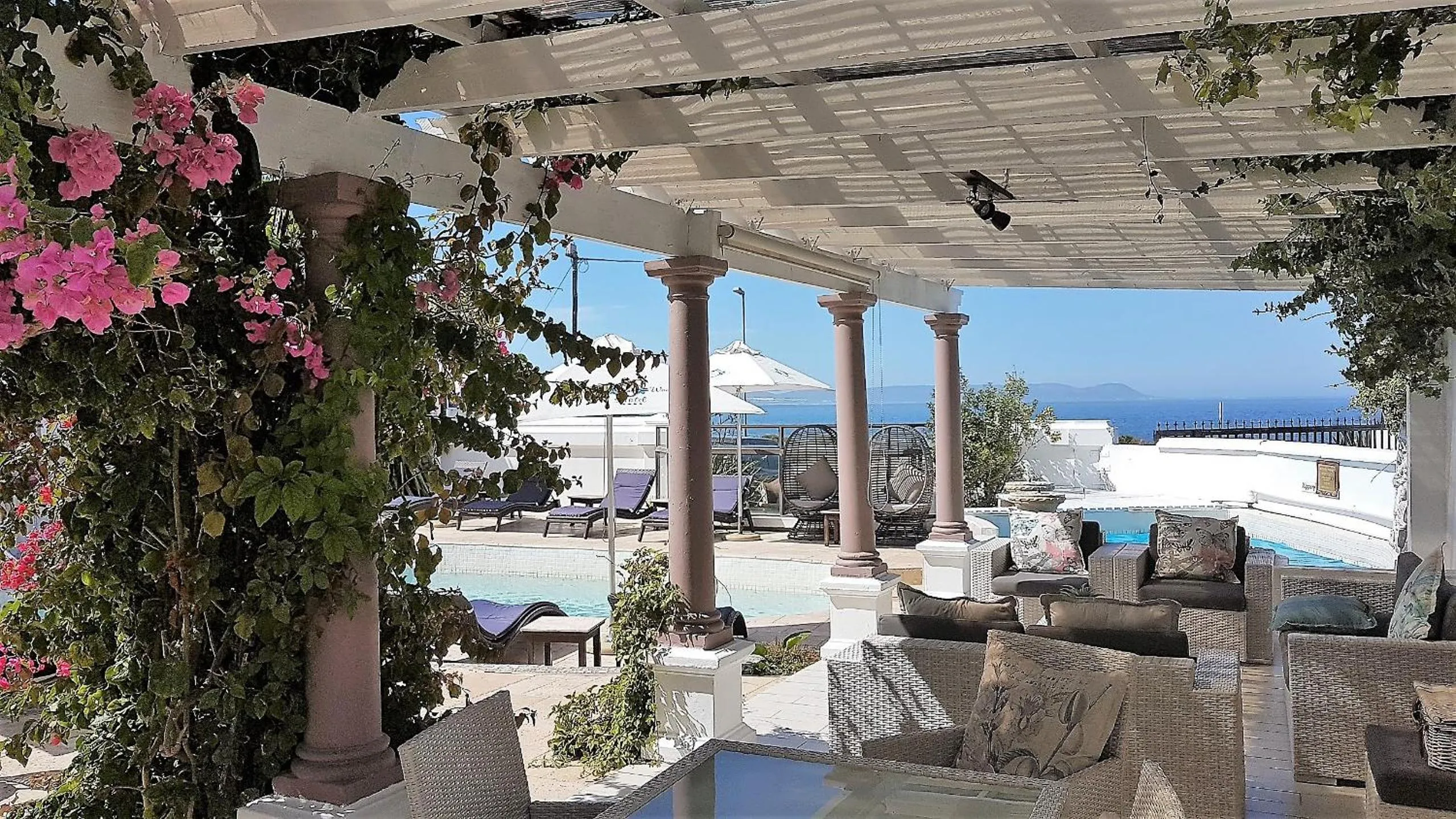 Pool view in Misty Waves Boutique Hotel