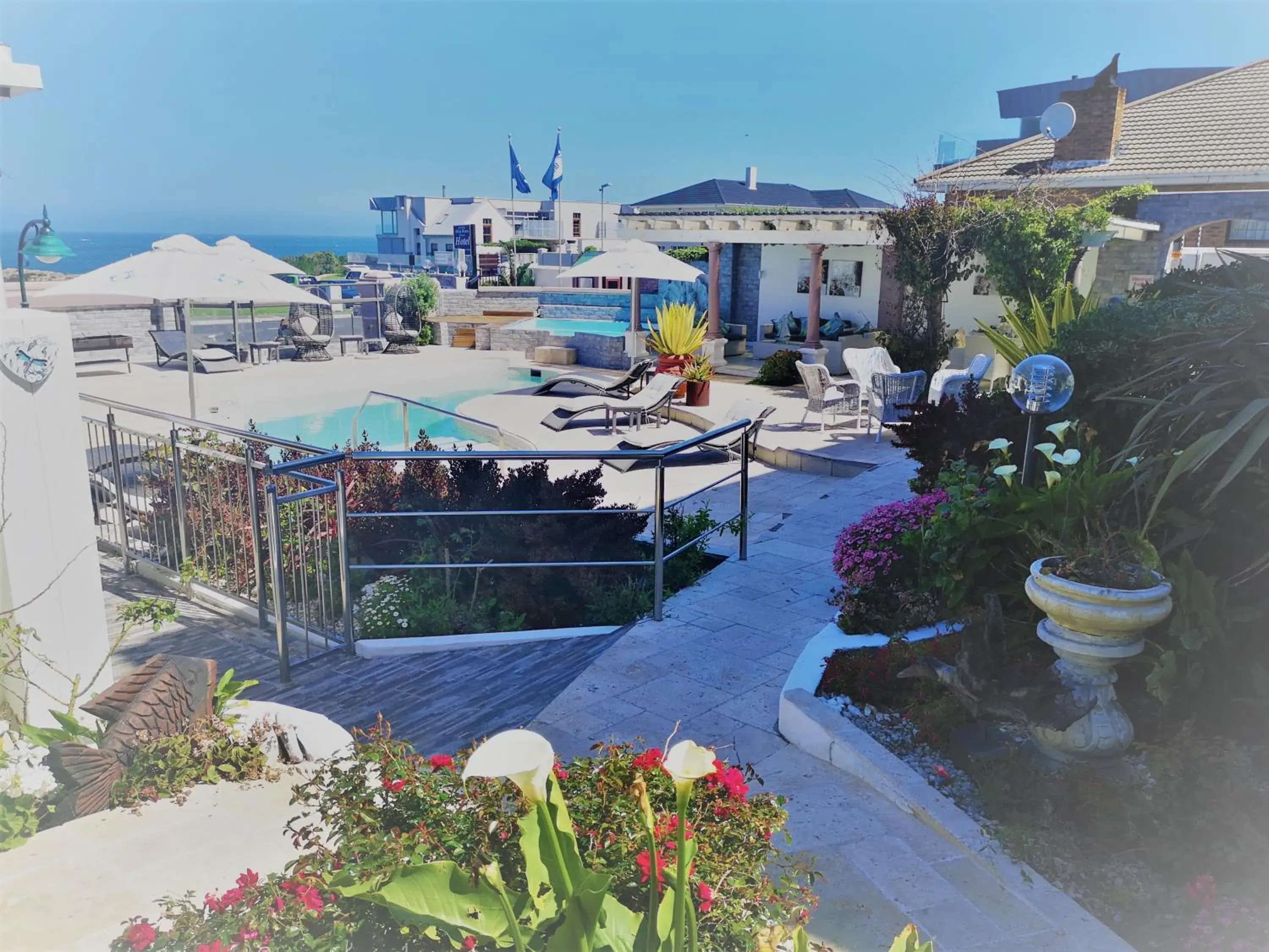 Pool view in Misty Waves Boutique Hotel Pool view in Misty Waves Boutique Hotel