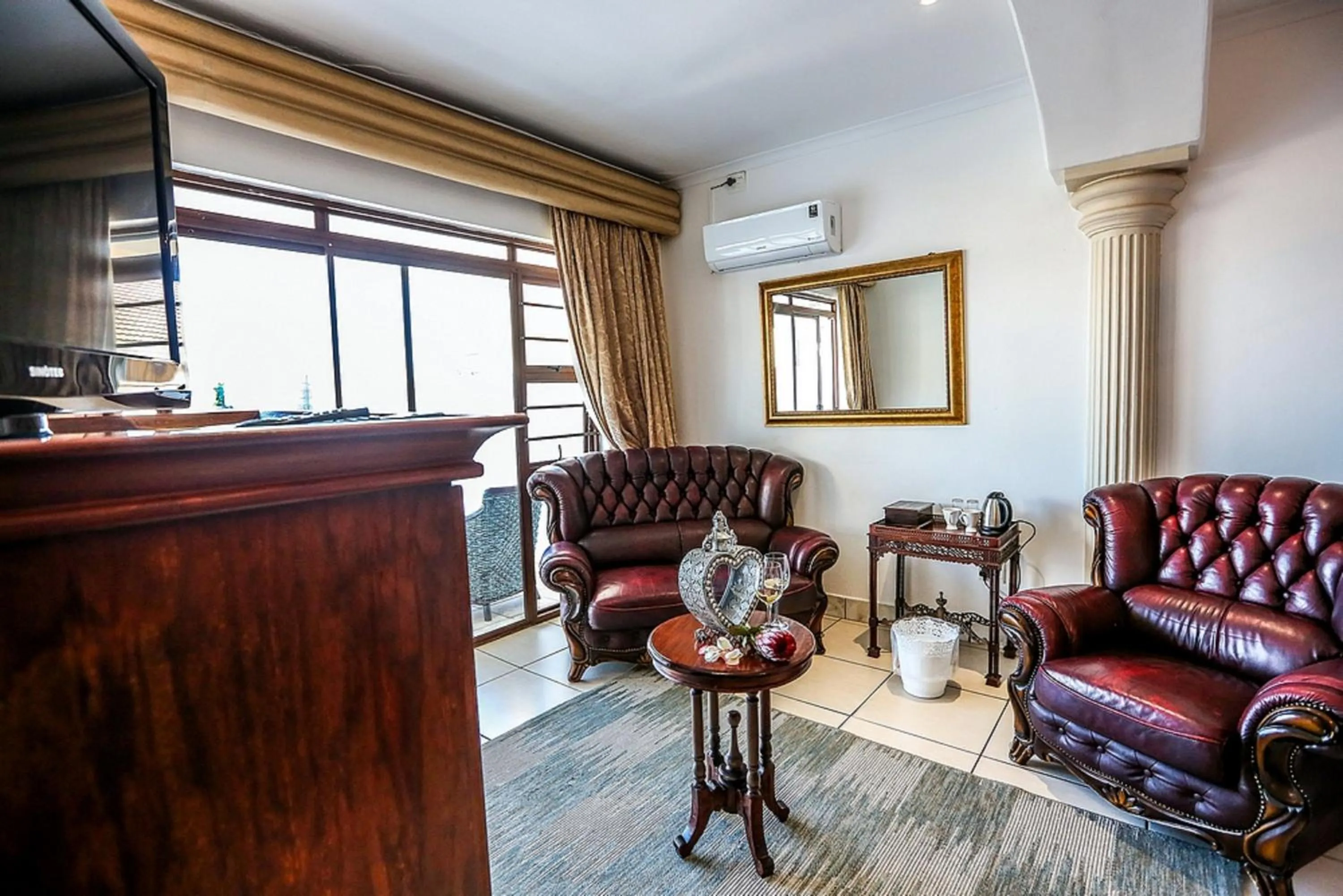 Seating area in Misty Waves Boutique Hotel