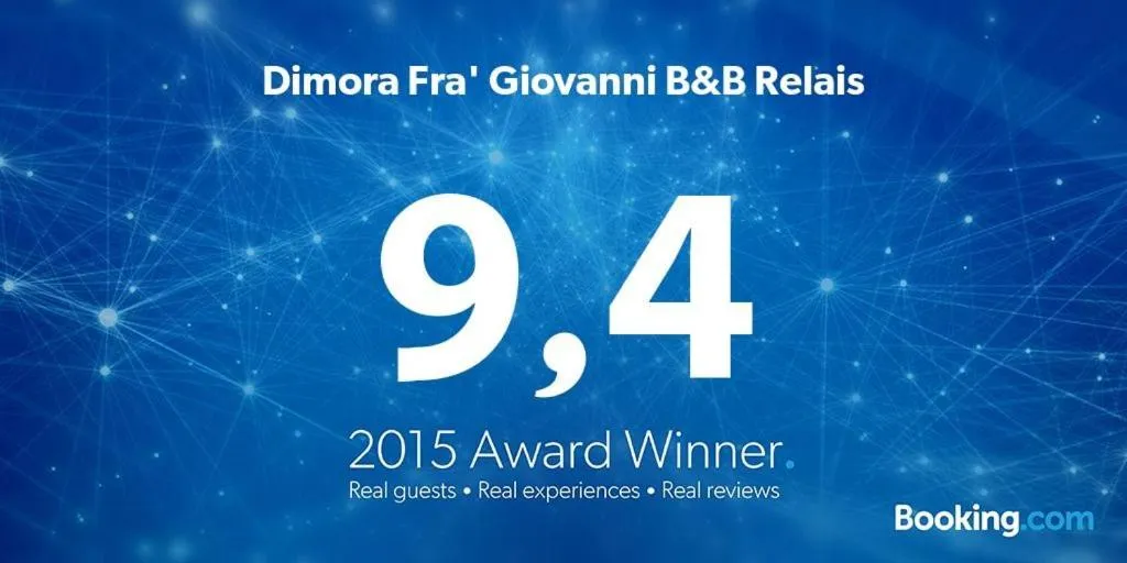 Certificate/Award in Dimora Fra' Giovanni B&B Relais