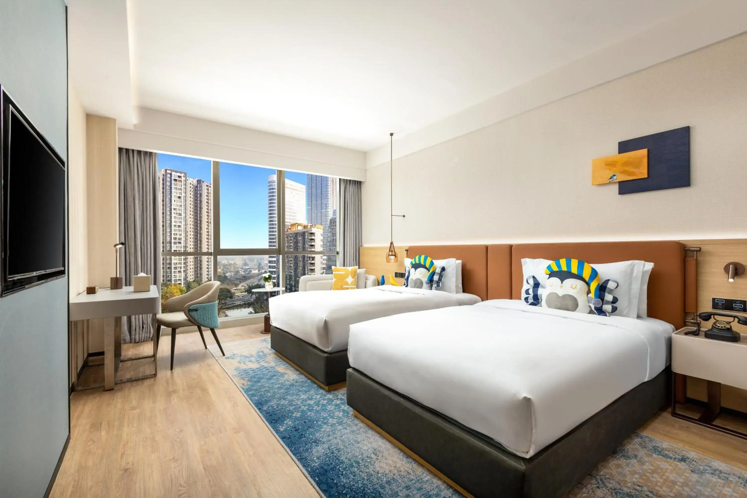 Standard Double Room with Two Double Beds and City View in voco Chengdu High-Tech Standard Double Room with Two Double Beds and City View in voco Chengdu High-Tech