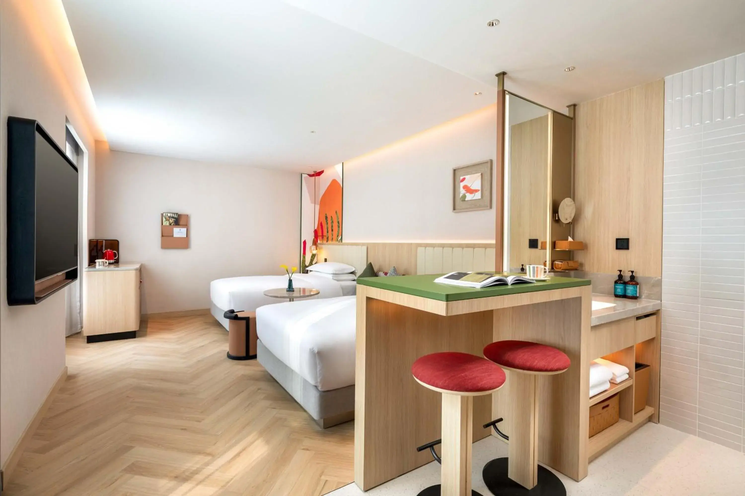 Standard Double Room with Two Double Beds in Atwell Suites Hefei City Center by IHG Standard Double Room with Two Double Beds in Atwell Suites Hefei City Center by IHG