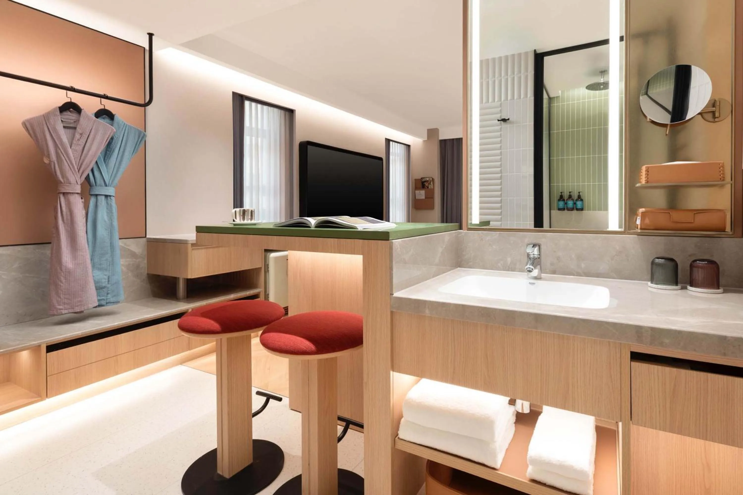 Bathroom in Atwell Suites Hefei City Center by IHG