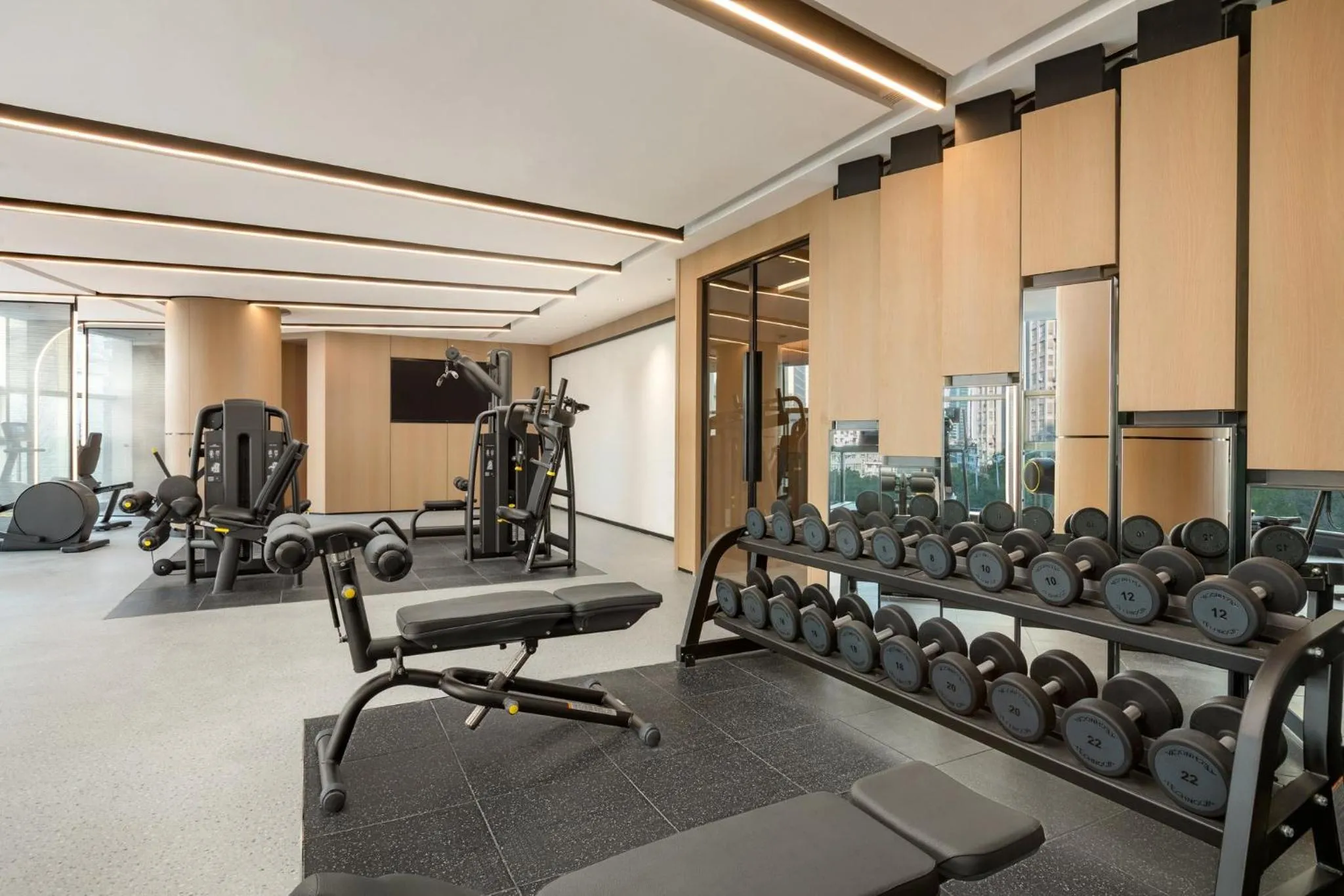 Fitness centre/facilities in Atwell Suites Hefei City Center by IHG