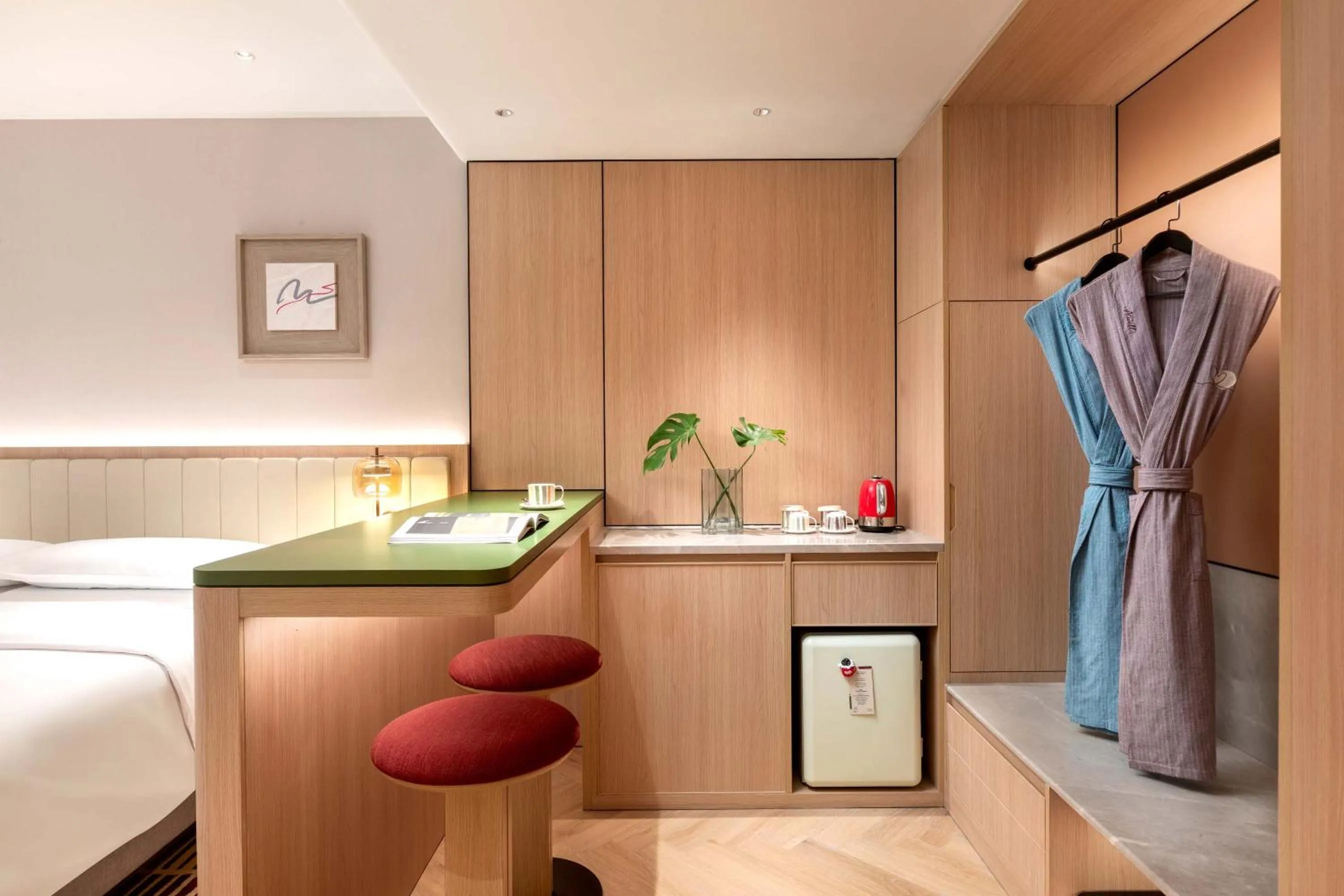 Bedroom, Bed in Atwell Suites Hefei City Center by IHG