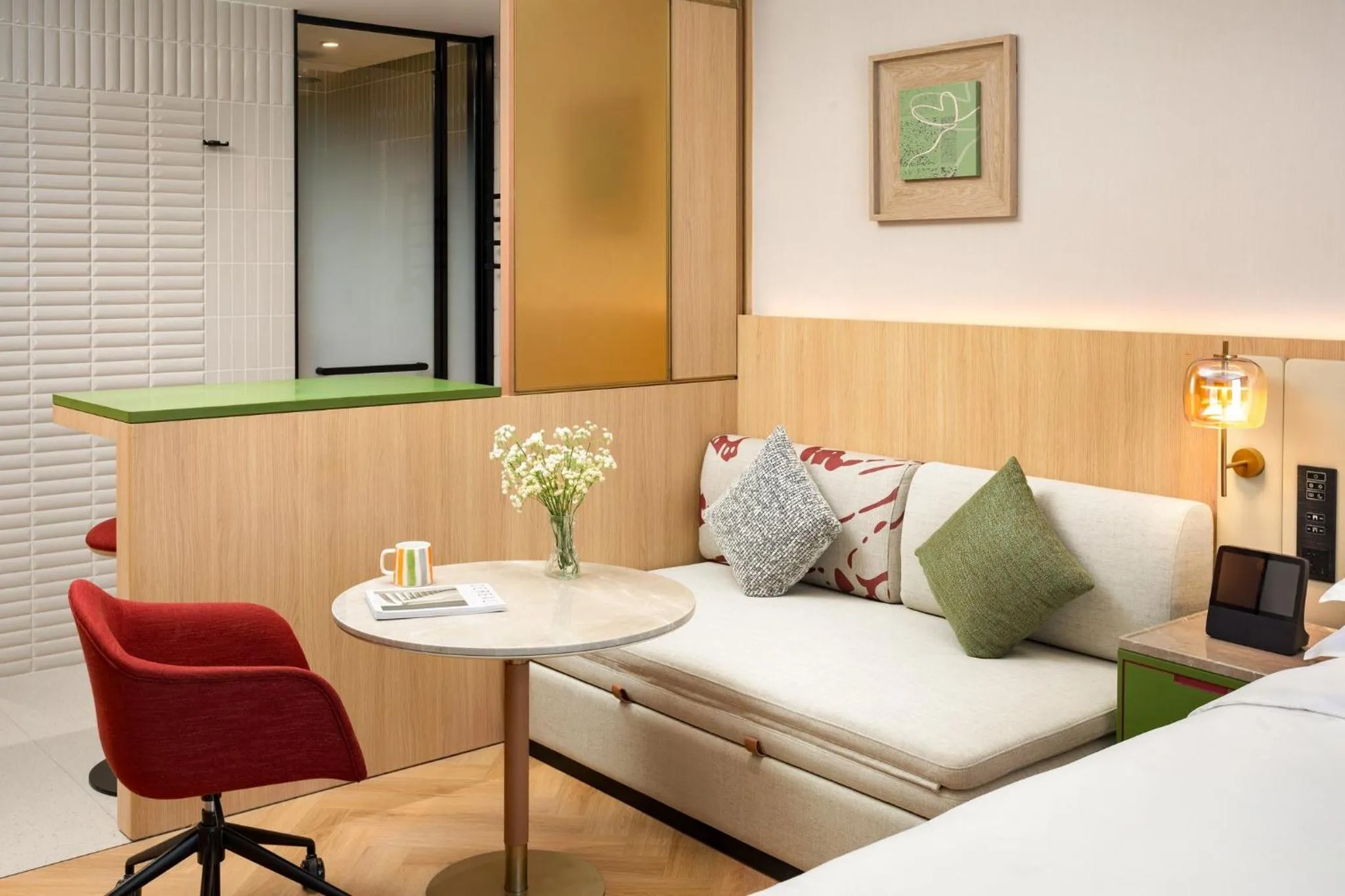 Photo of the whole room, Bed in Atwell Suites Hefei City Center by IHG