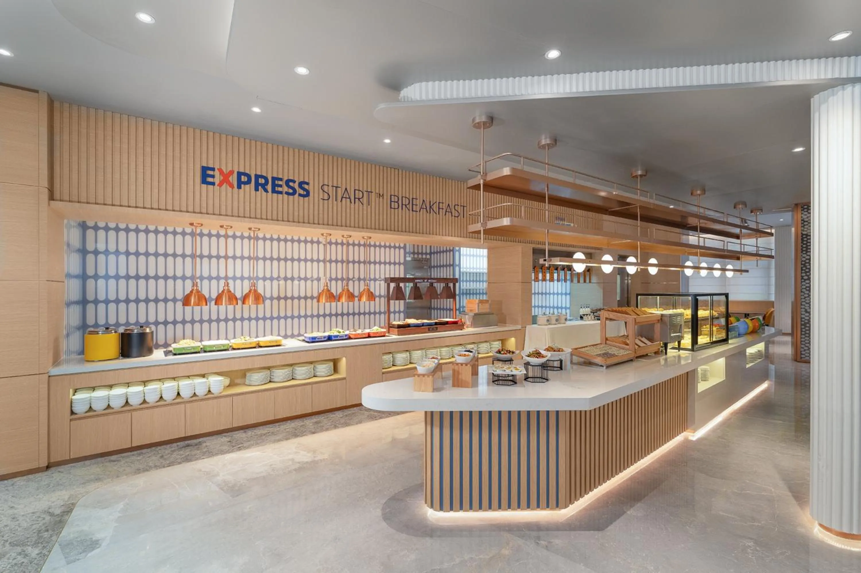 Breakfast in Holiday Inn Express Chongqing Liangjiang Yufu by IHG