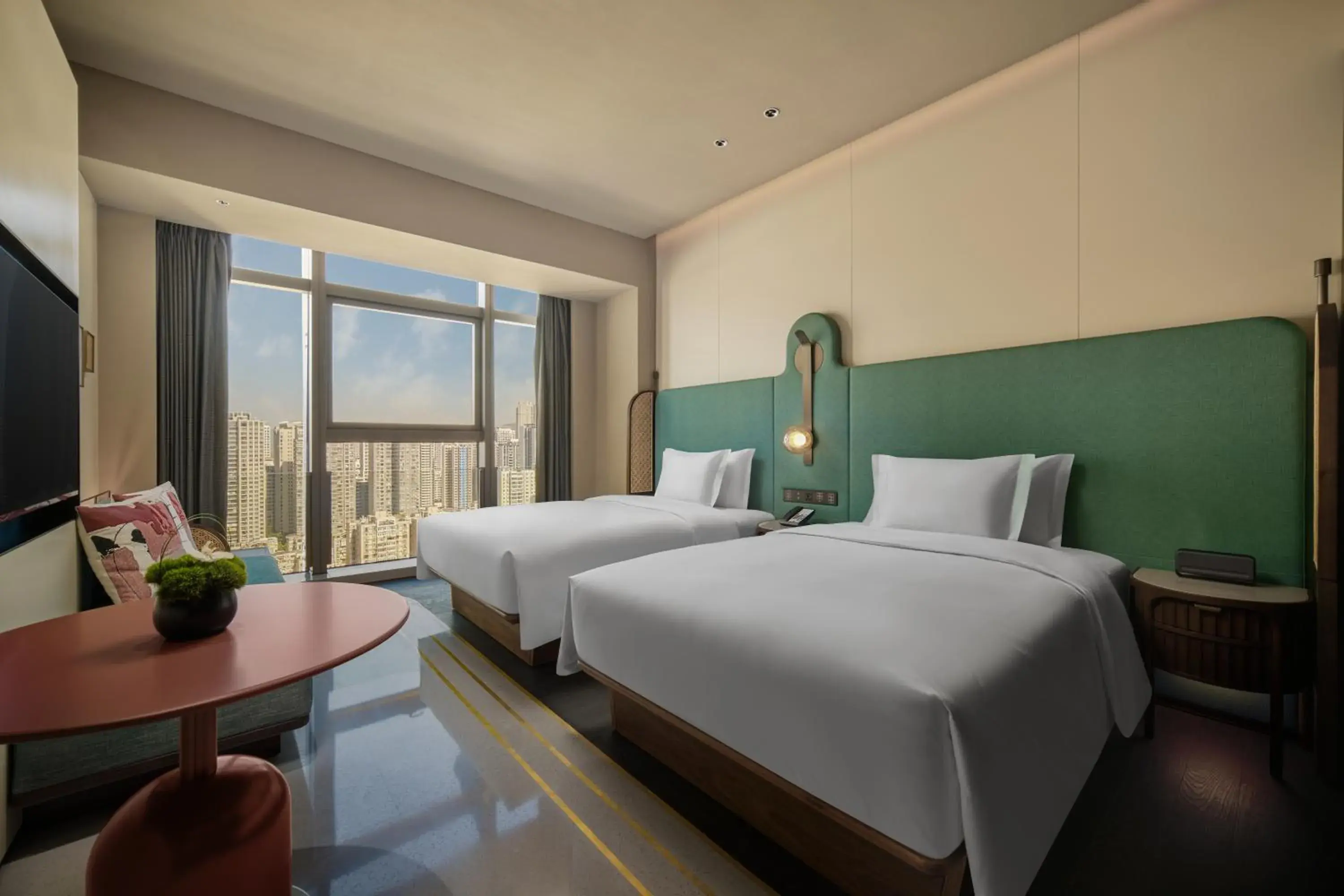 Standard Double Room with Two Double Beds in Hotel Indigo Zhuhai Xiangzhou by IHG Standard Double Room with Two Double Beds in Hotel Indigo Zhuhai Xiangzhou by IHG