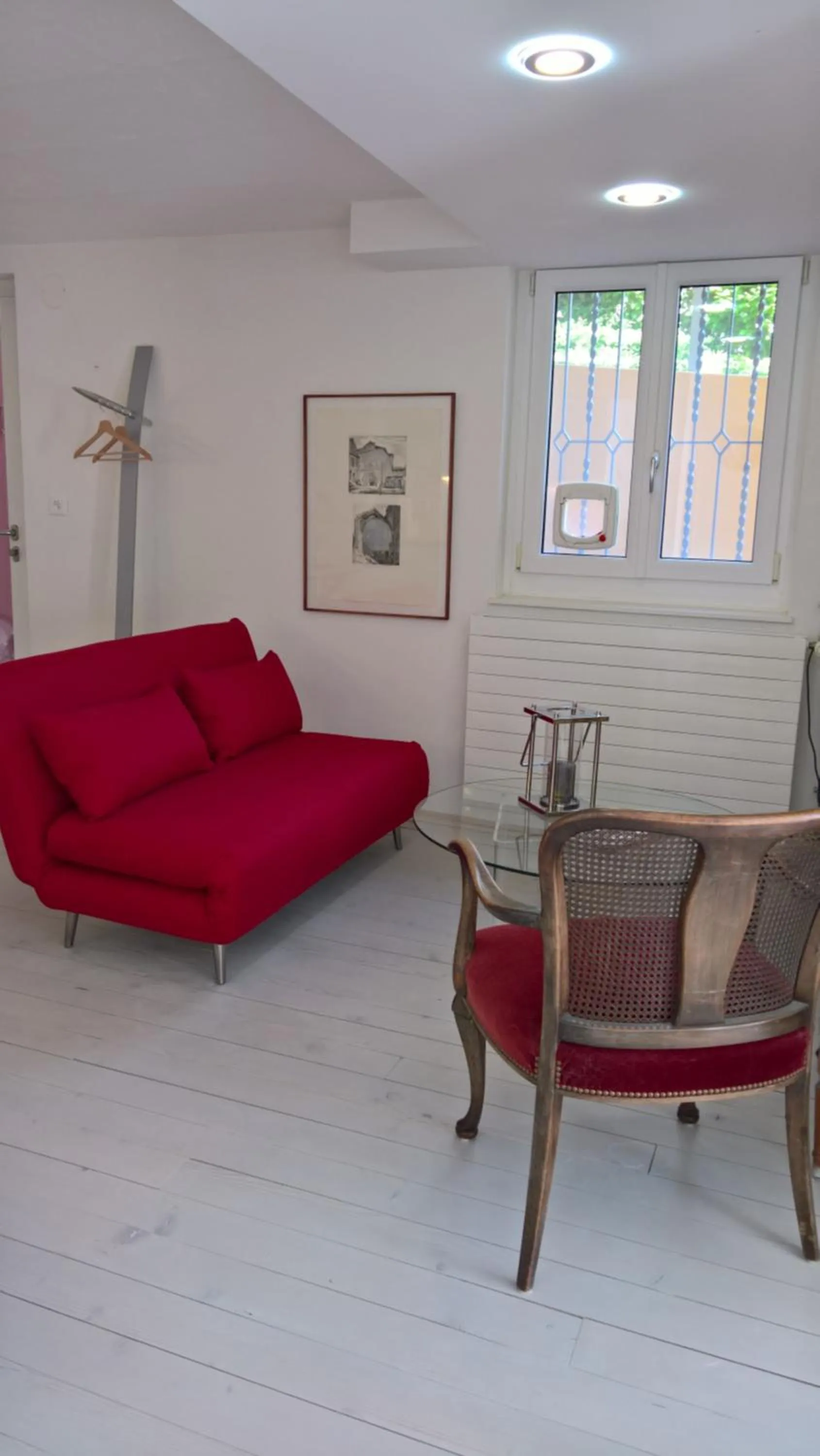 Seating area in Swiss Borzoi House