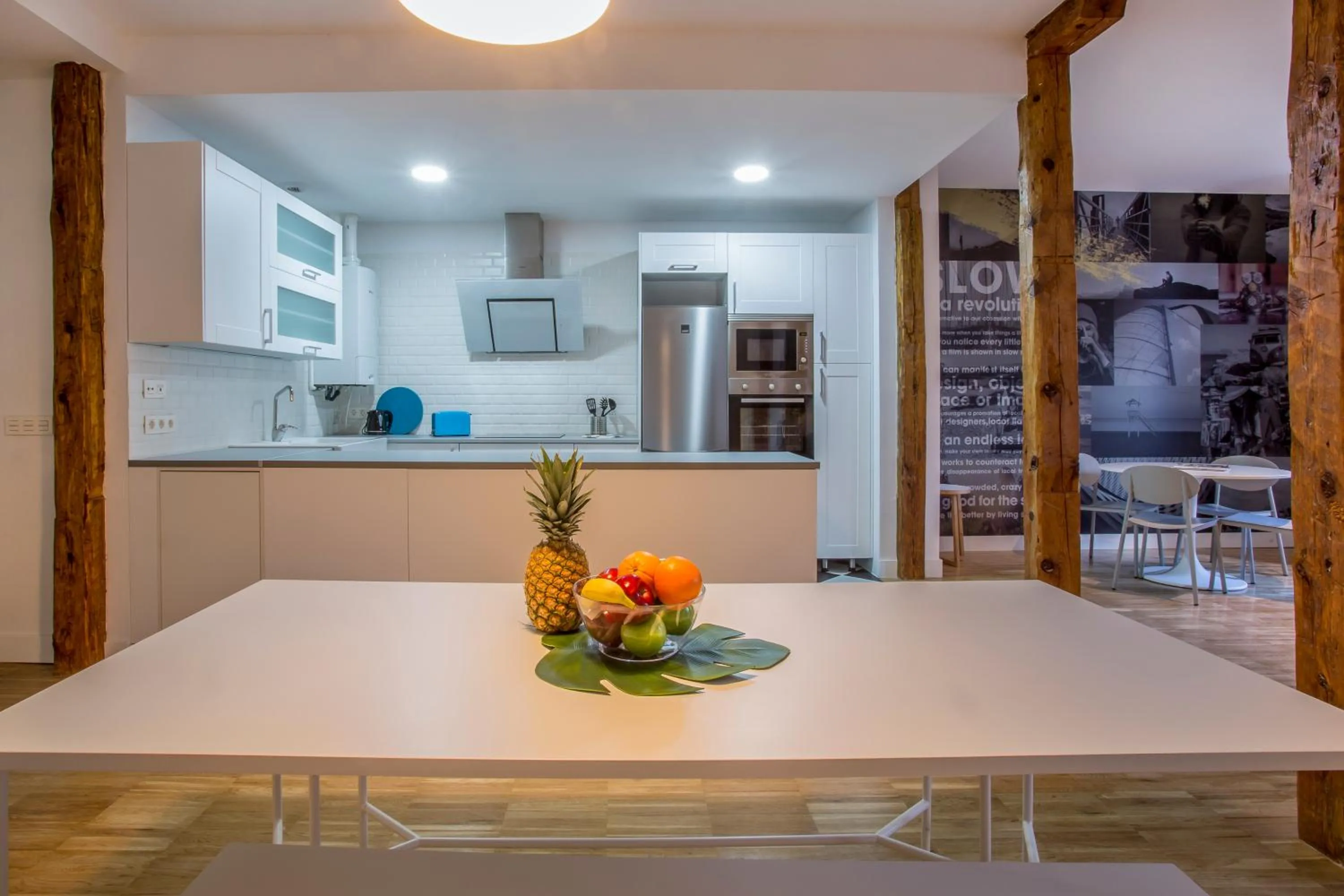 kitchen in Slow Suites Luchana