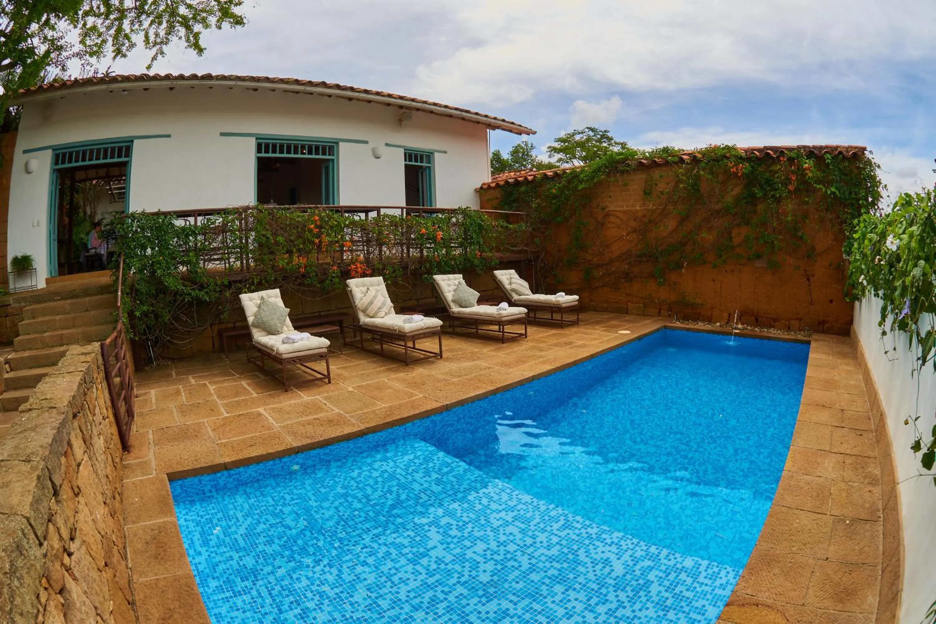 Swimming pool in Casa Barichara Boutique